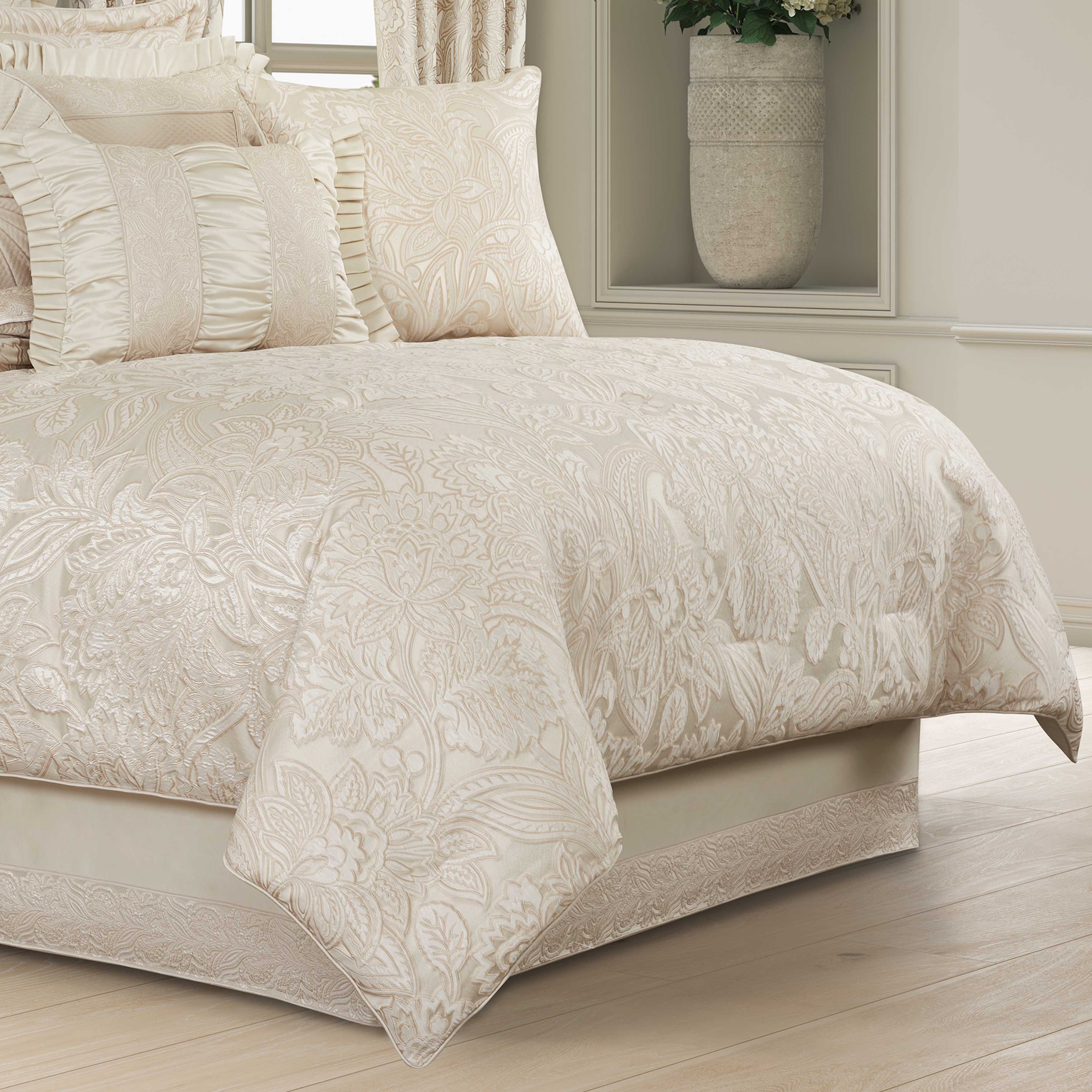 Villanova Alabaster 4 Piece Comforter Set Comforter Sets By J. Queen New York