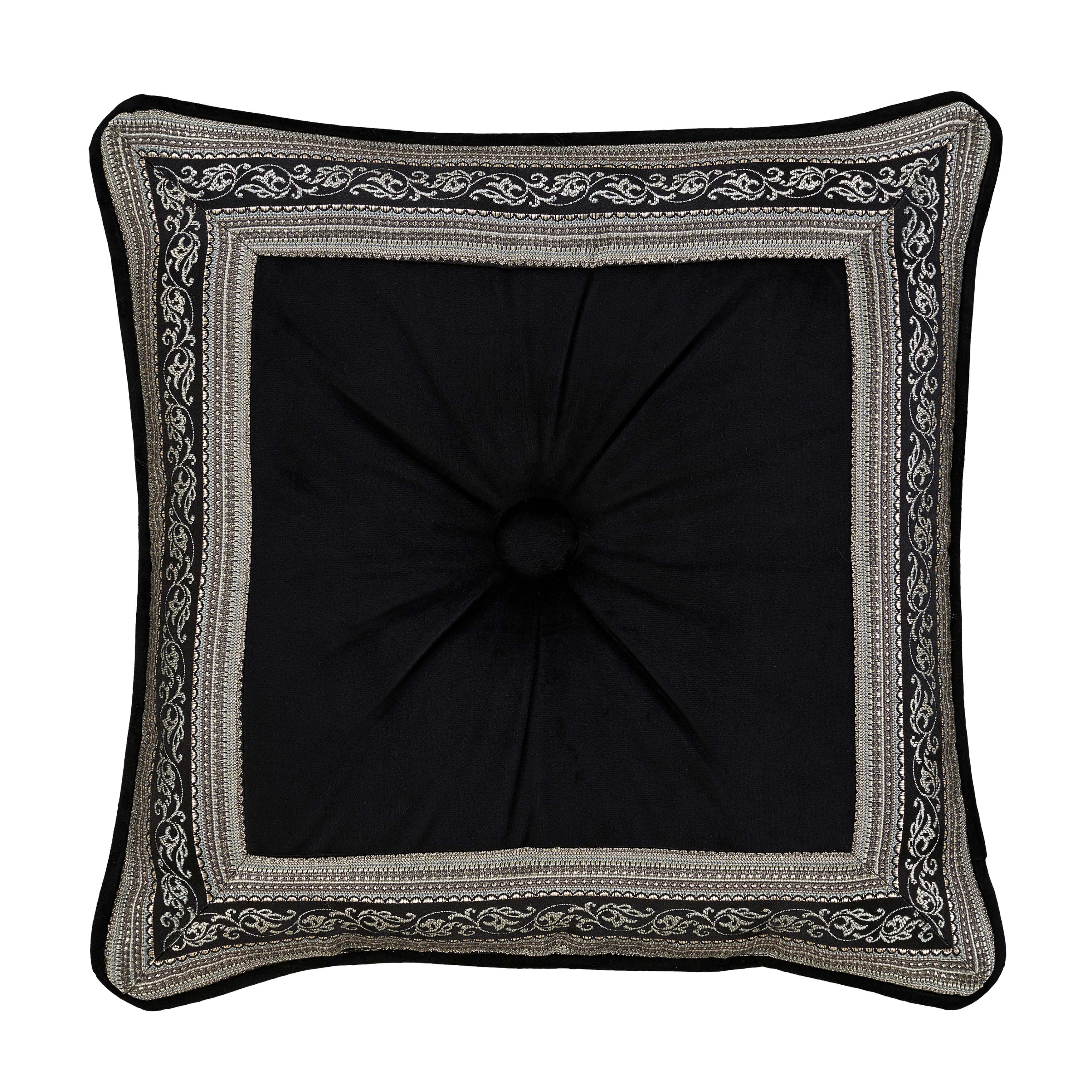 Vincenzo Glacier Square Decorative Throw Pillow 18" x 18" Throw Pillows By J. Queen New York