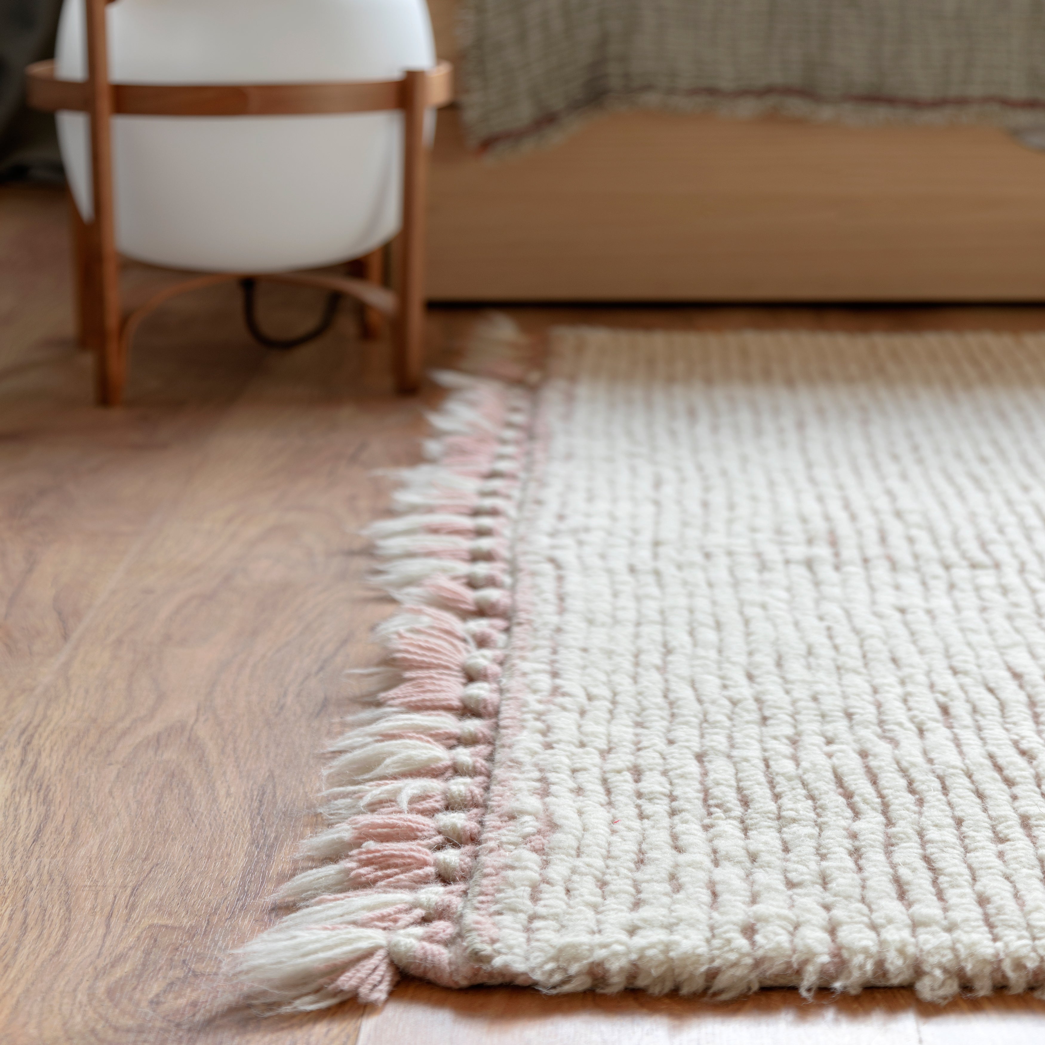 Pink Nose Sheep Koa Woolable Rug Rug By Lorena Canals