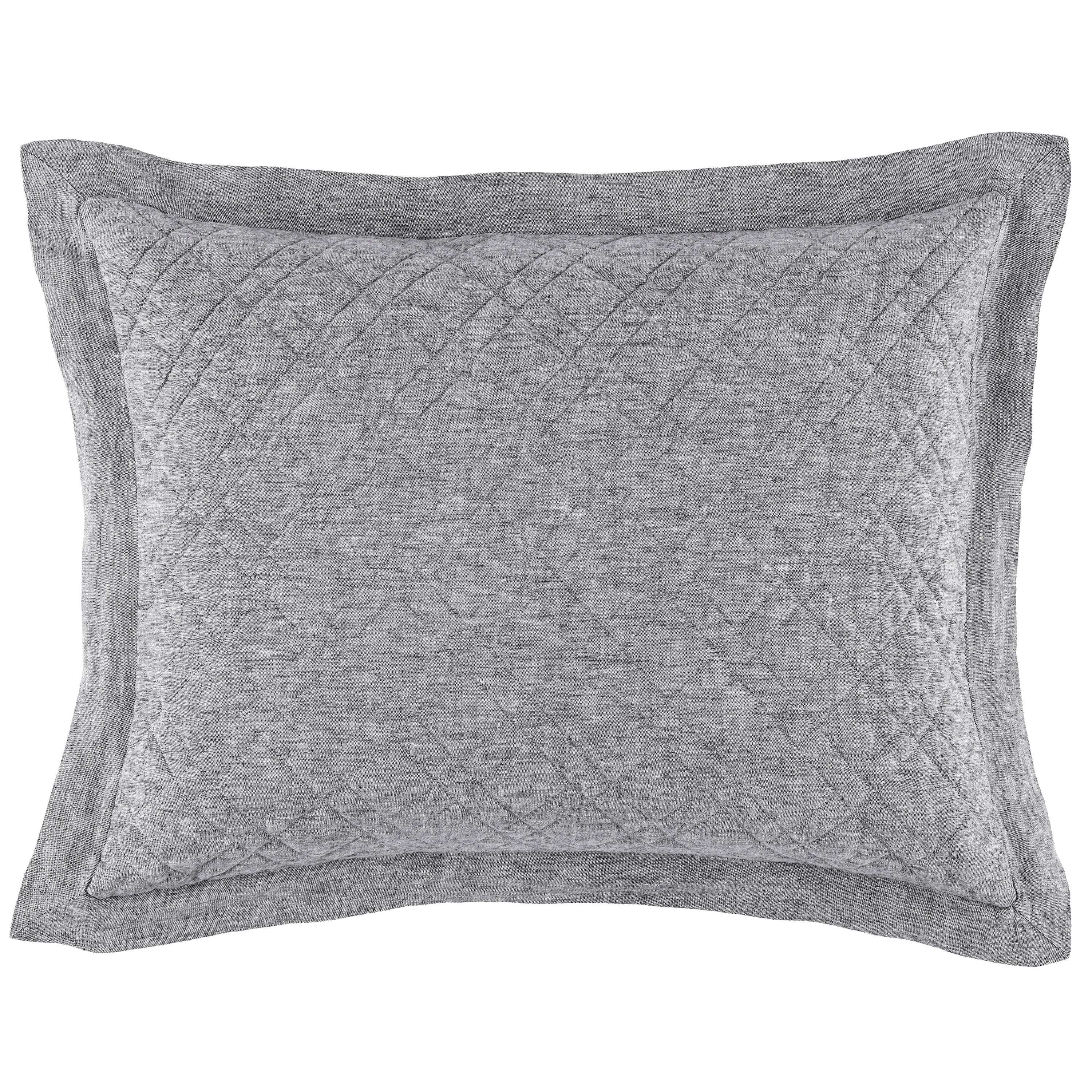 Washed Linen Quilted Sham Sham By Annie Selke