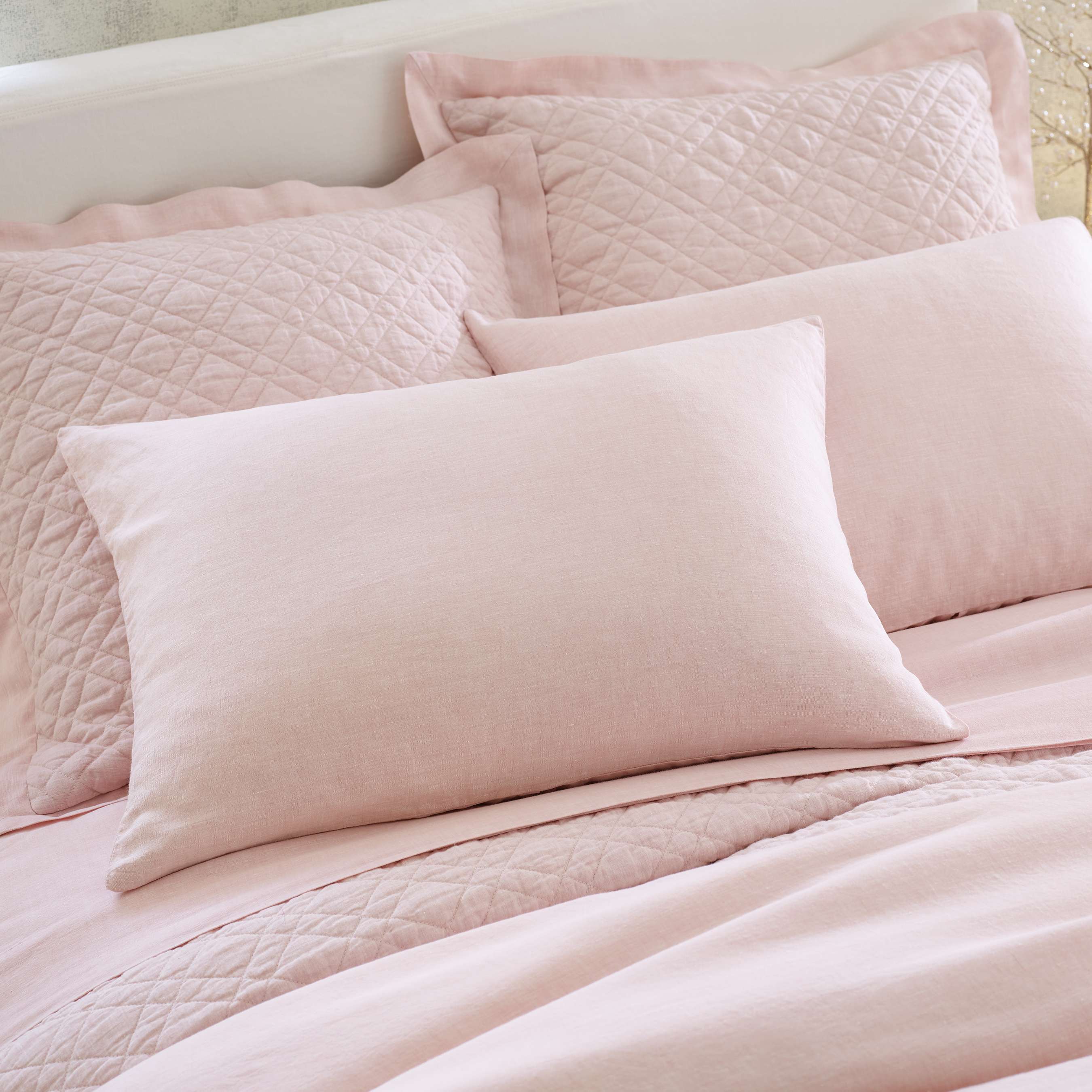 Washed Linen Quilted Sham Sham By Annie Selke