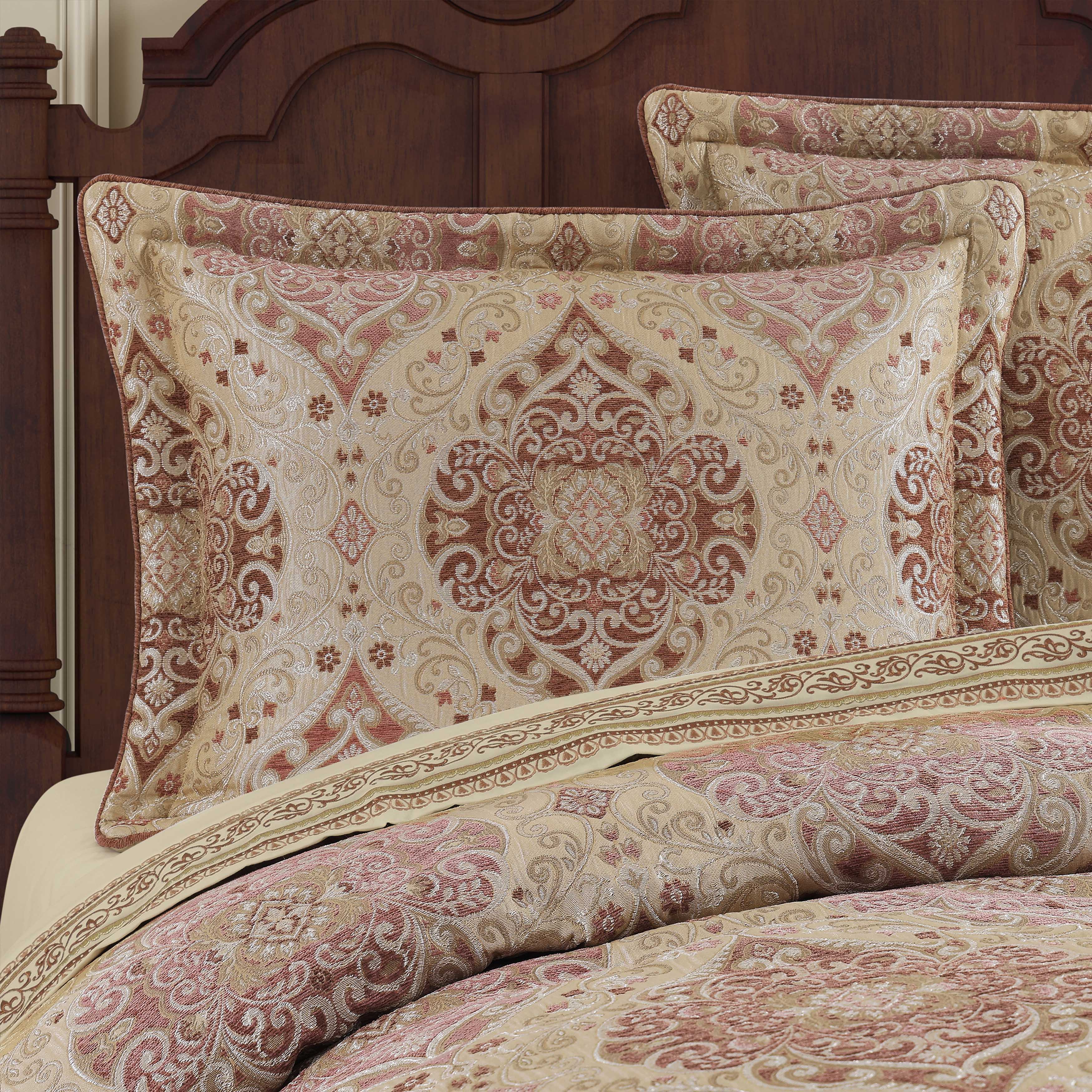 Weston Terracotta 4 Piece Comforter Set Comforter Sets By J. Queen New York
