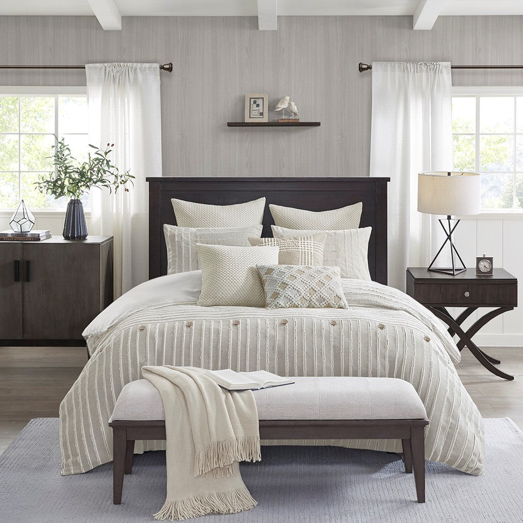 Essence Oversized Cotton Jacquard 9 Piece Comforter Set Comforter Sets By JLA HOME/Olliix (E & E Co., Ltd)