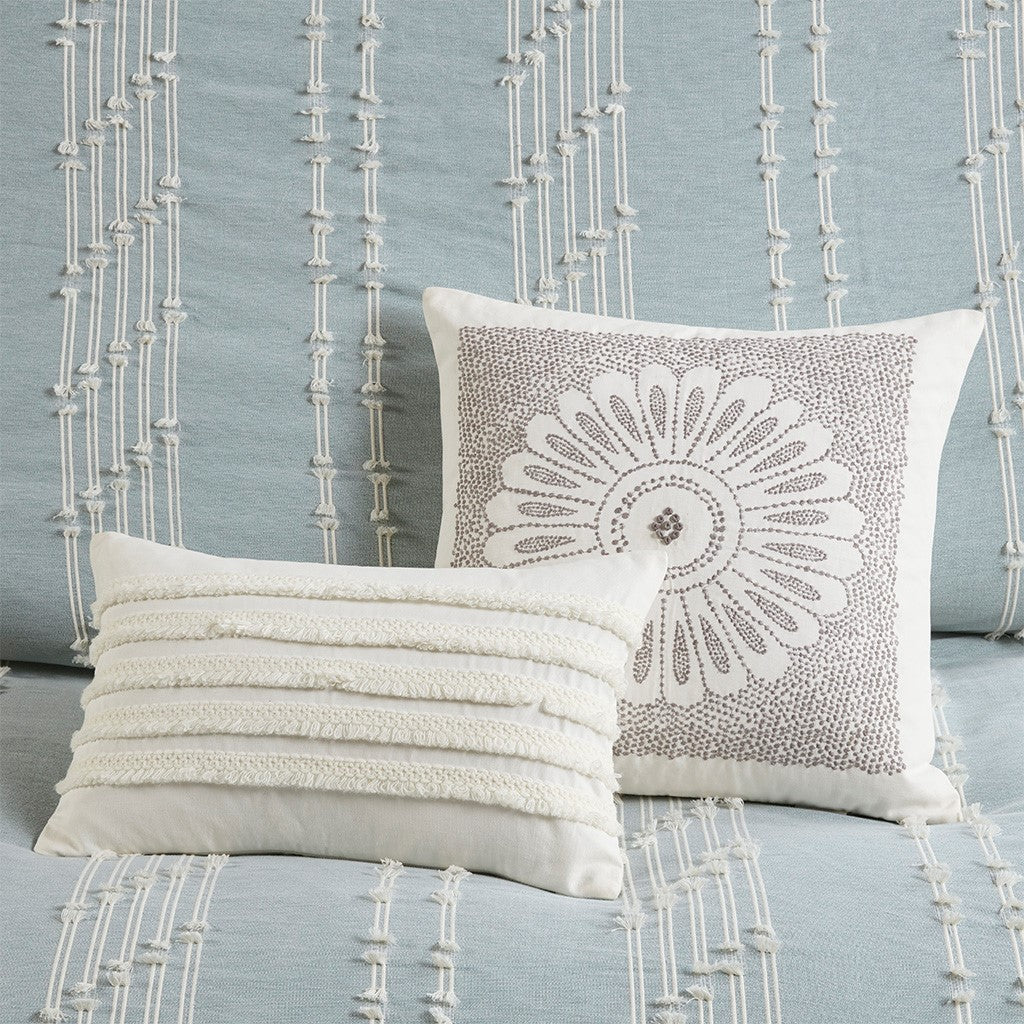 Kara Cotton Jacquard 3 Piece Comforter Set Comforter Sets By JLA HOME/Olliix (E & E Co., Ltd)