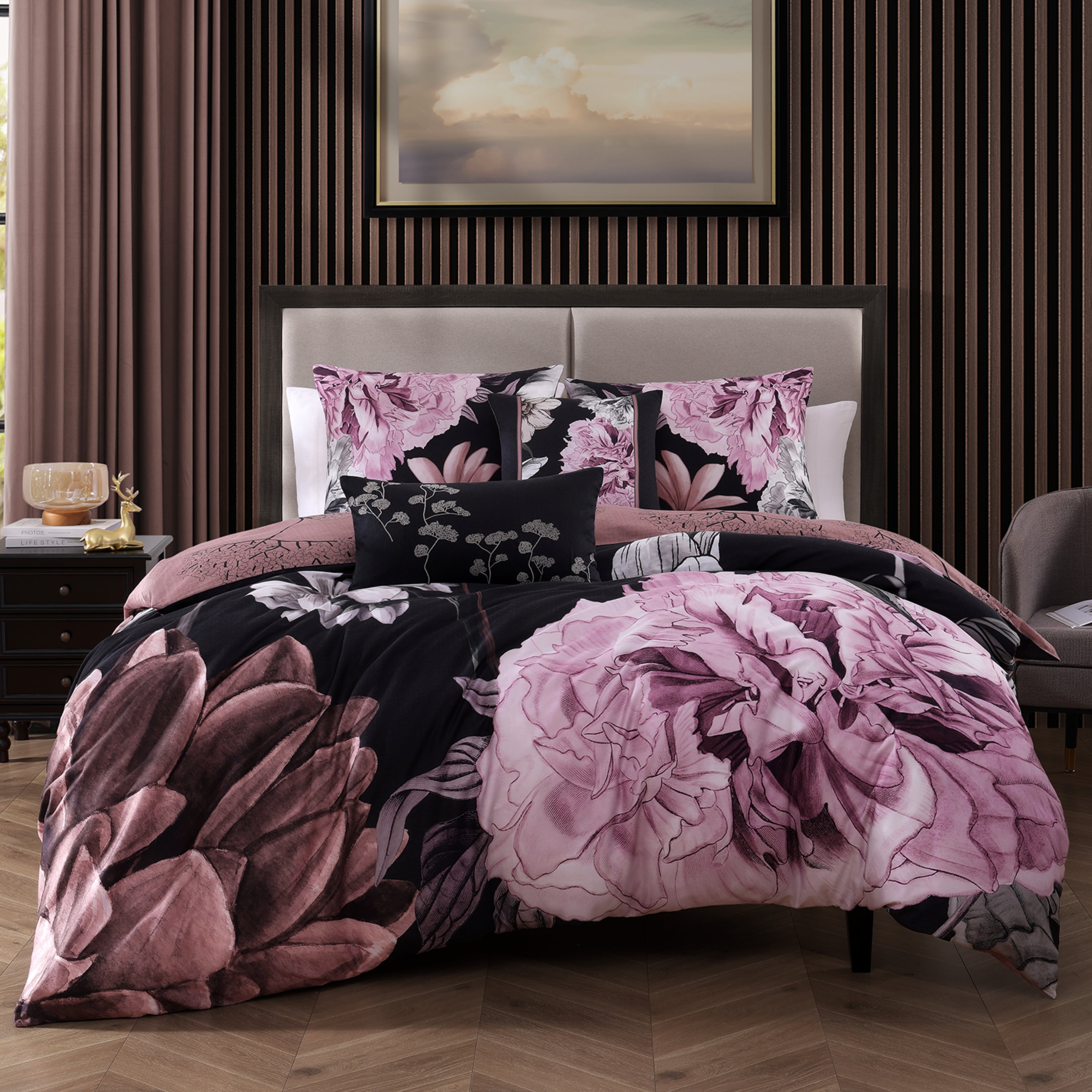 Bebejan Midnight Meadow 5 Piece Reversible Comforter Set Comforter Sets By Bebejan®
