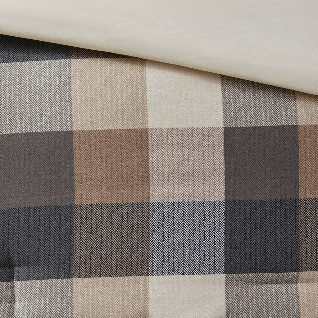 Ridge 7 Piece Herringbone Comforter Set Comforter Sets By JLA HOME/Olliix (E & E Co., Ltd)