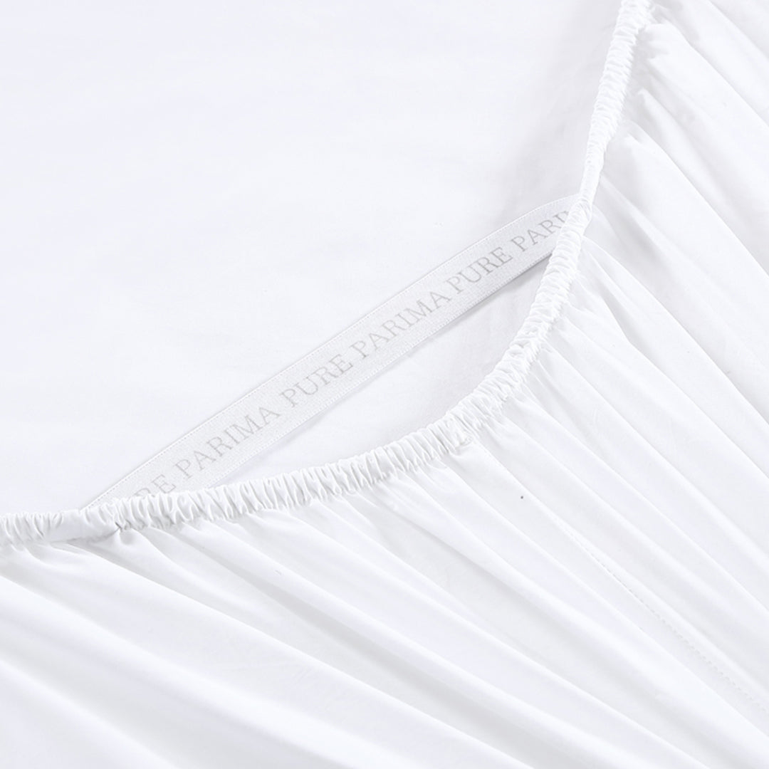Antimicrobial & Water-Resistant Egyptian Cotton Sateen Mattress Protector Mattress Protector By Pure Parima
