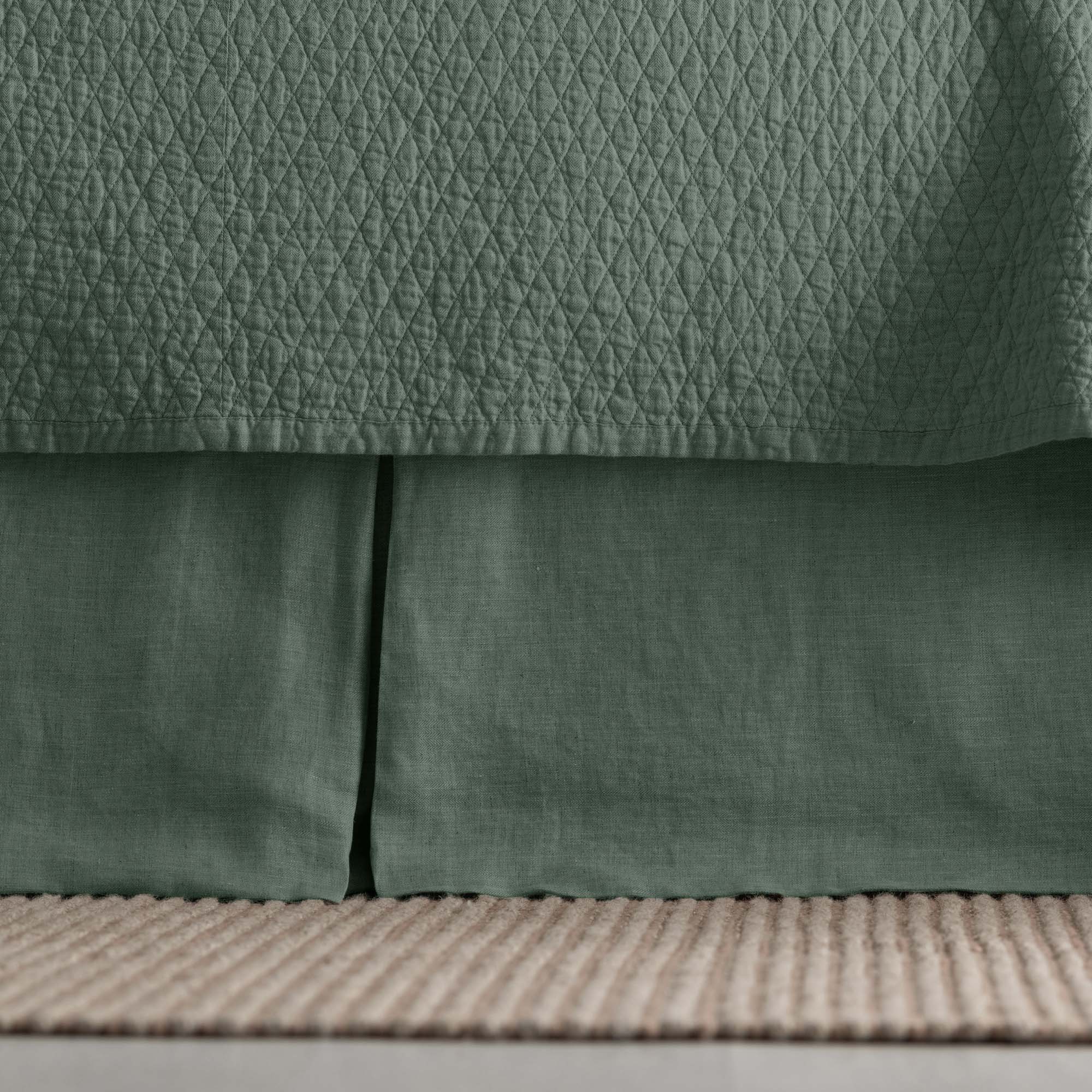 Dawn Thunder Tailored Bed Skirt Bedskirt By Lili Alessandra