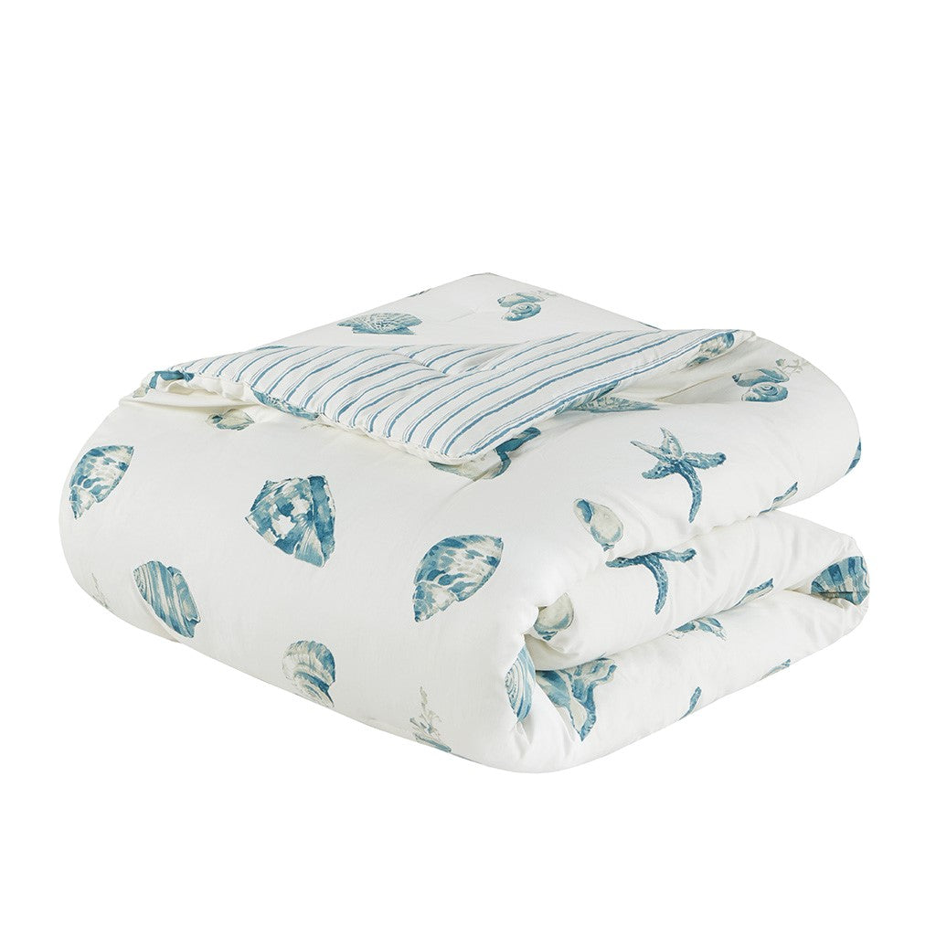 Marco Polo Blue 4 Piece Comforter Set Comforter Sets By JLA HOME/Olliix (E & E Co., Ltd)