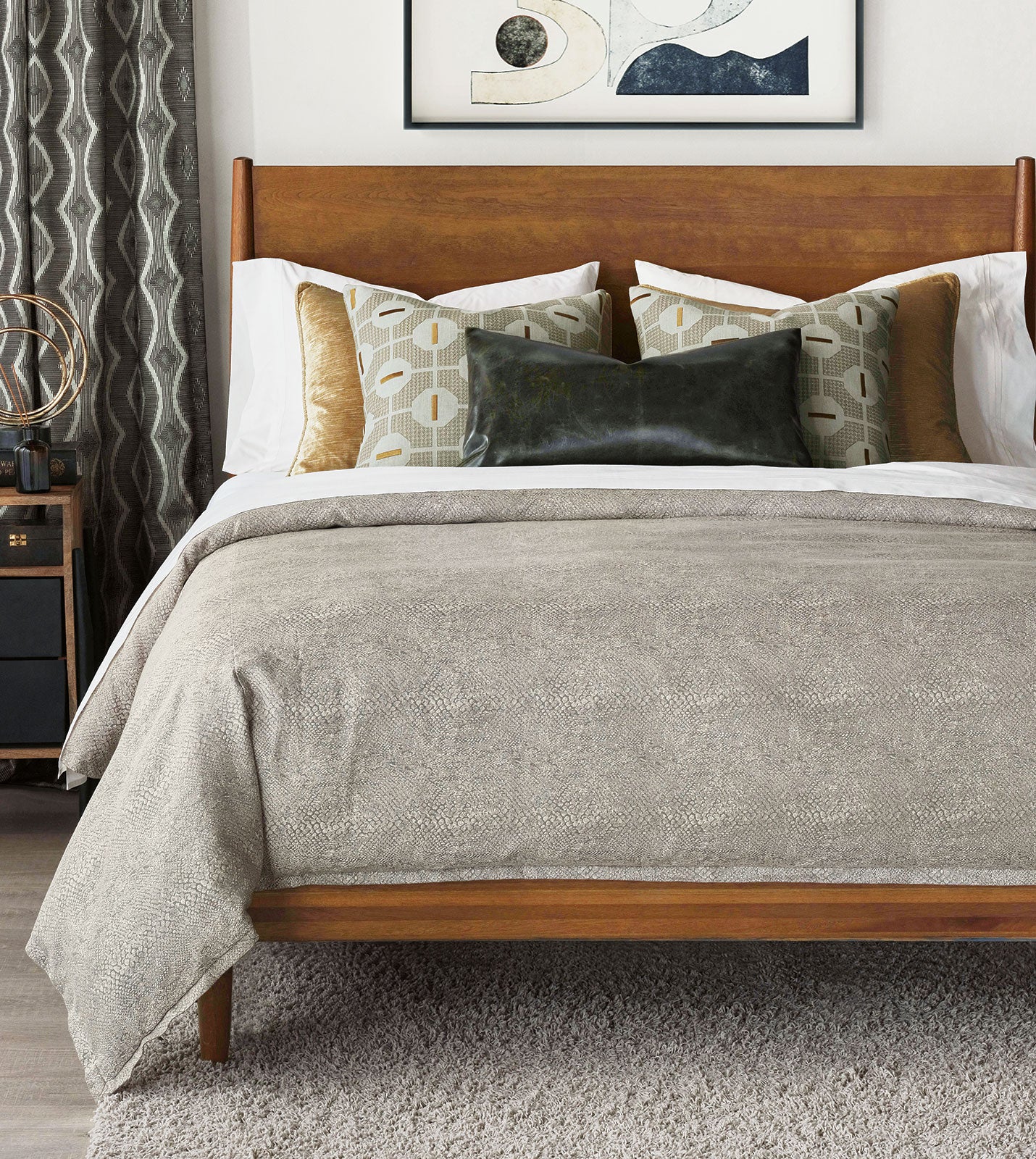 Eastern Accents Ezra Smoke Hand Tacked Comforter Comforter Sets By Eastern Accents