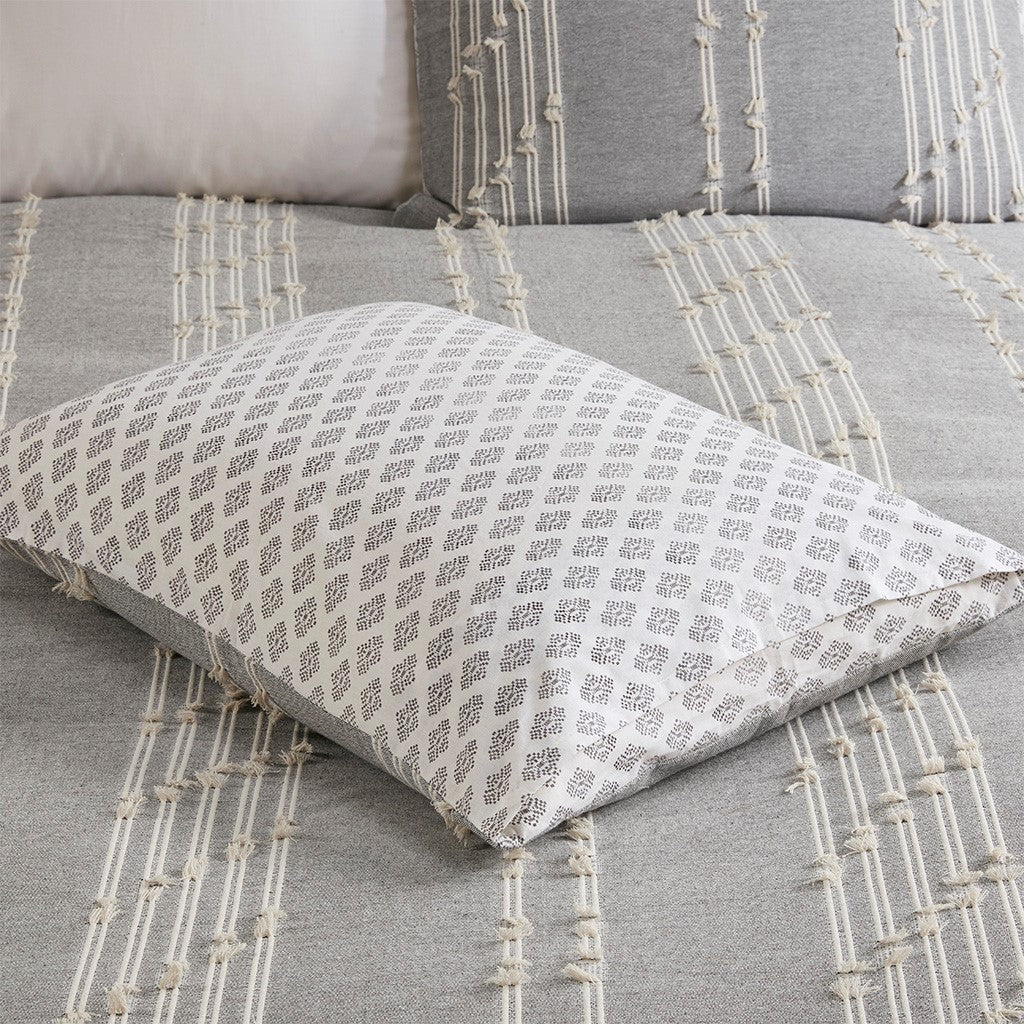 Kara Cotton Jacquard 3 Piece Comforter Set Comforter Sets By JLA HOME/Olliix (E & E Co., Ltd)