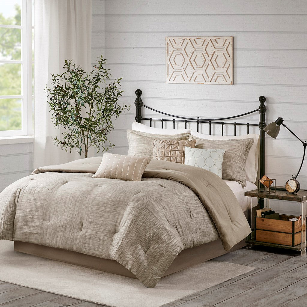 Walter 7 Piece Comforter Set Comforter Sets By JLA HOME/Olliix (E & E Co., Ltd)