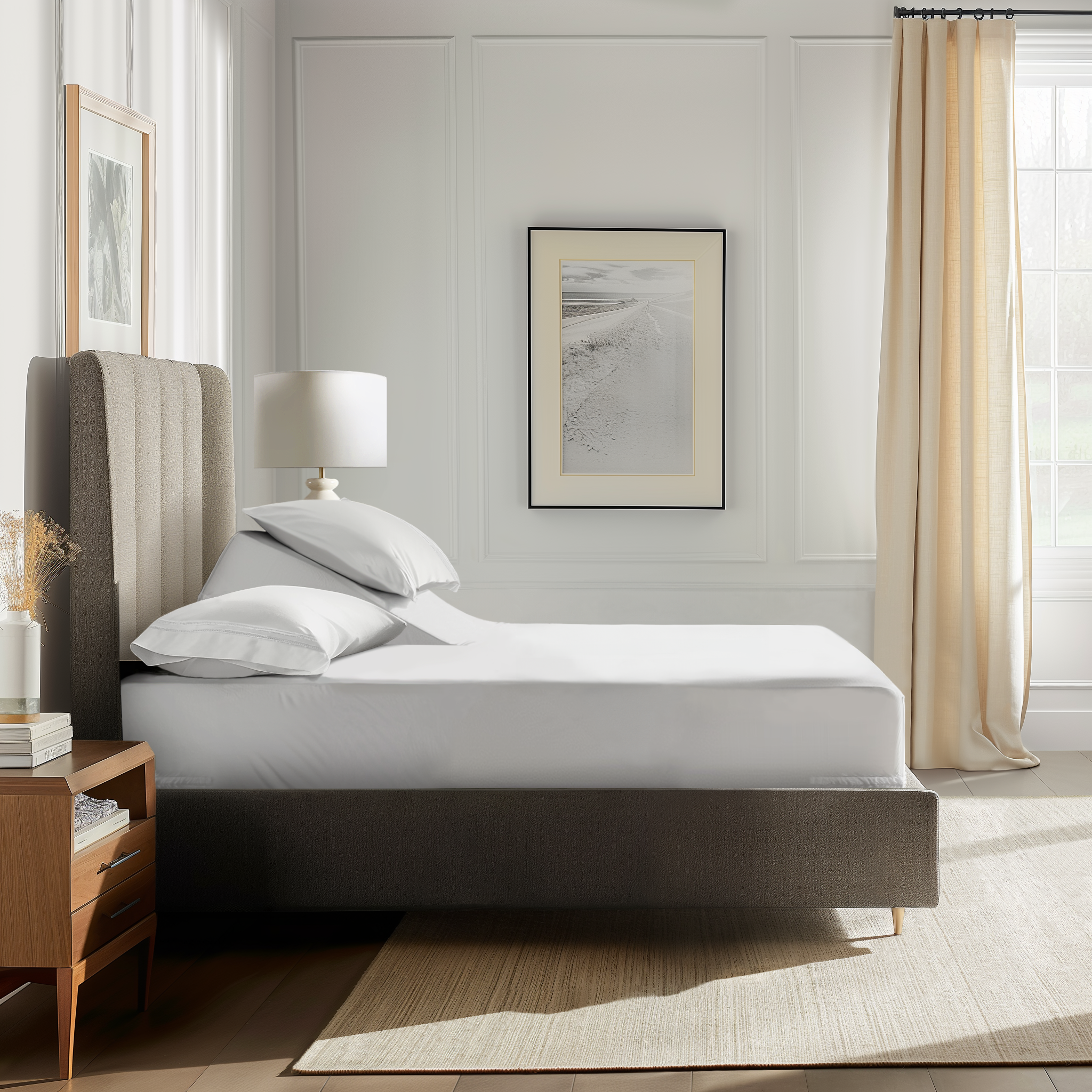 Flex Top King Sateen Fitted Sheet Fitted Sheet By Pure Parima