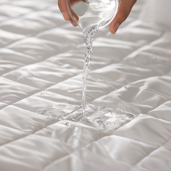 Antimicrobial & Water-Resistant Egyptian Cotton Sateen Mattress Protector Mattress Protector By Pure Parima