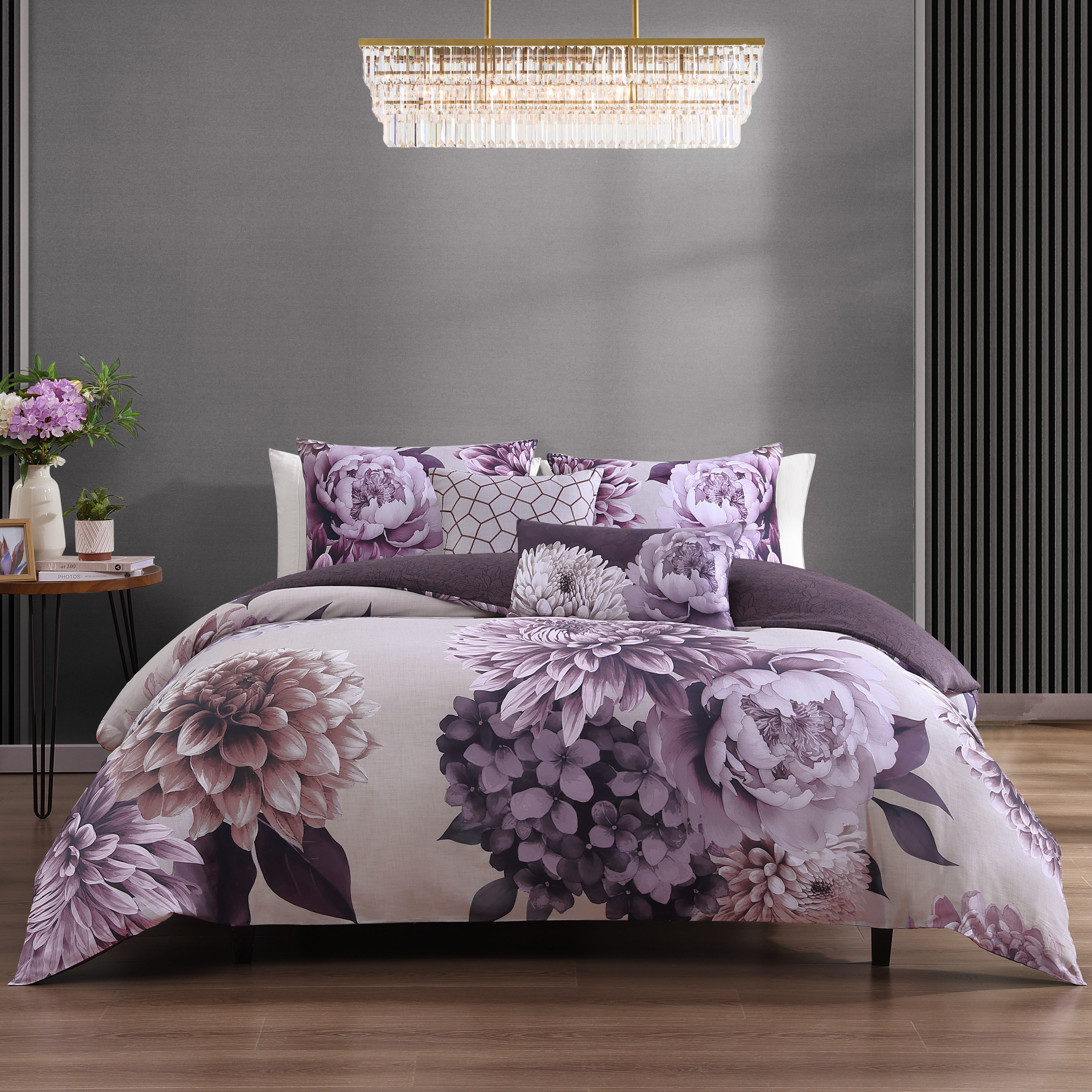Bebejan Plum Petal 5 Piece Reversible Comforter Set Comforter Sets By Bebejan®