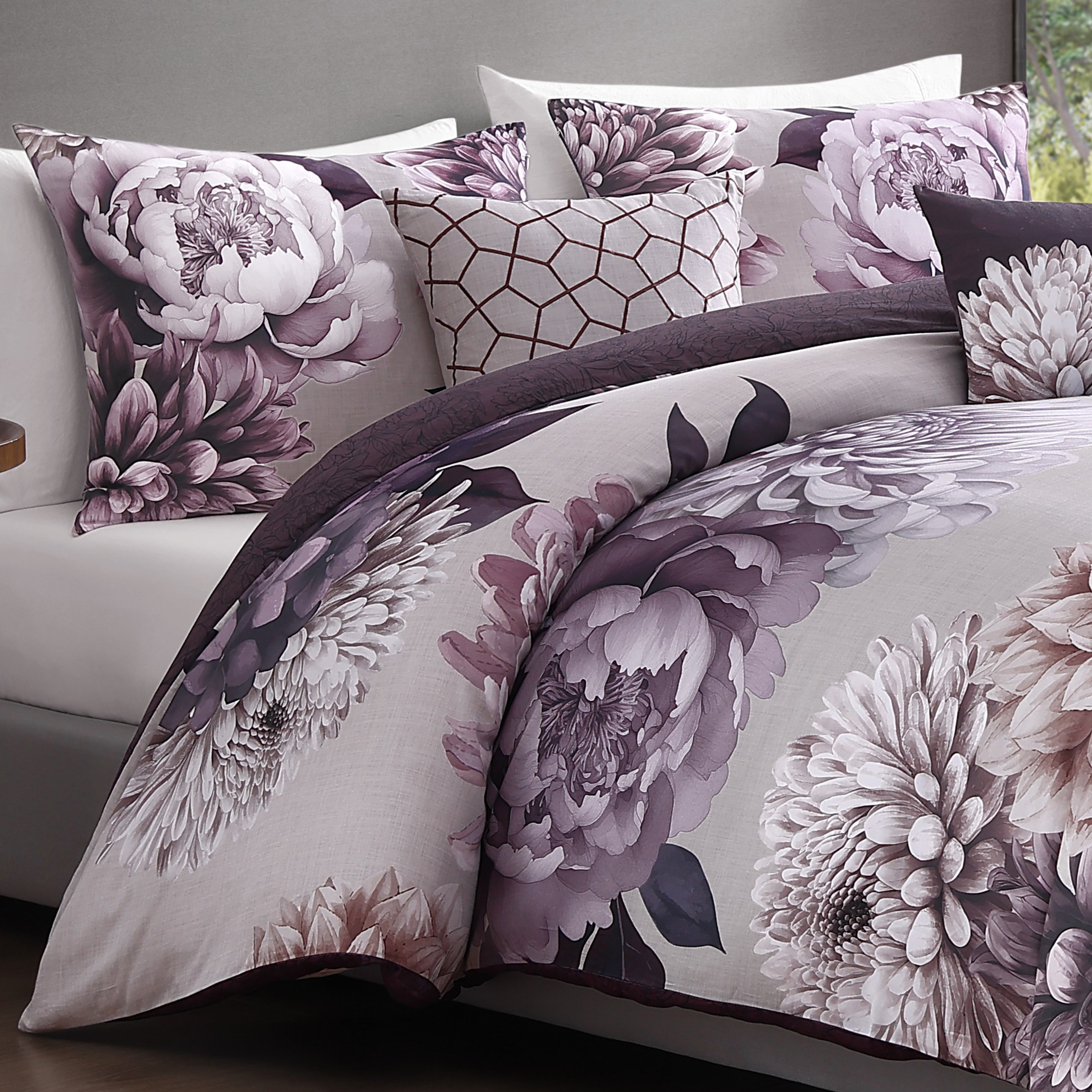 Bebejan Plum Petal 5 Piece Reversible Comforter Set Comforter Sets By Bebejan®