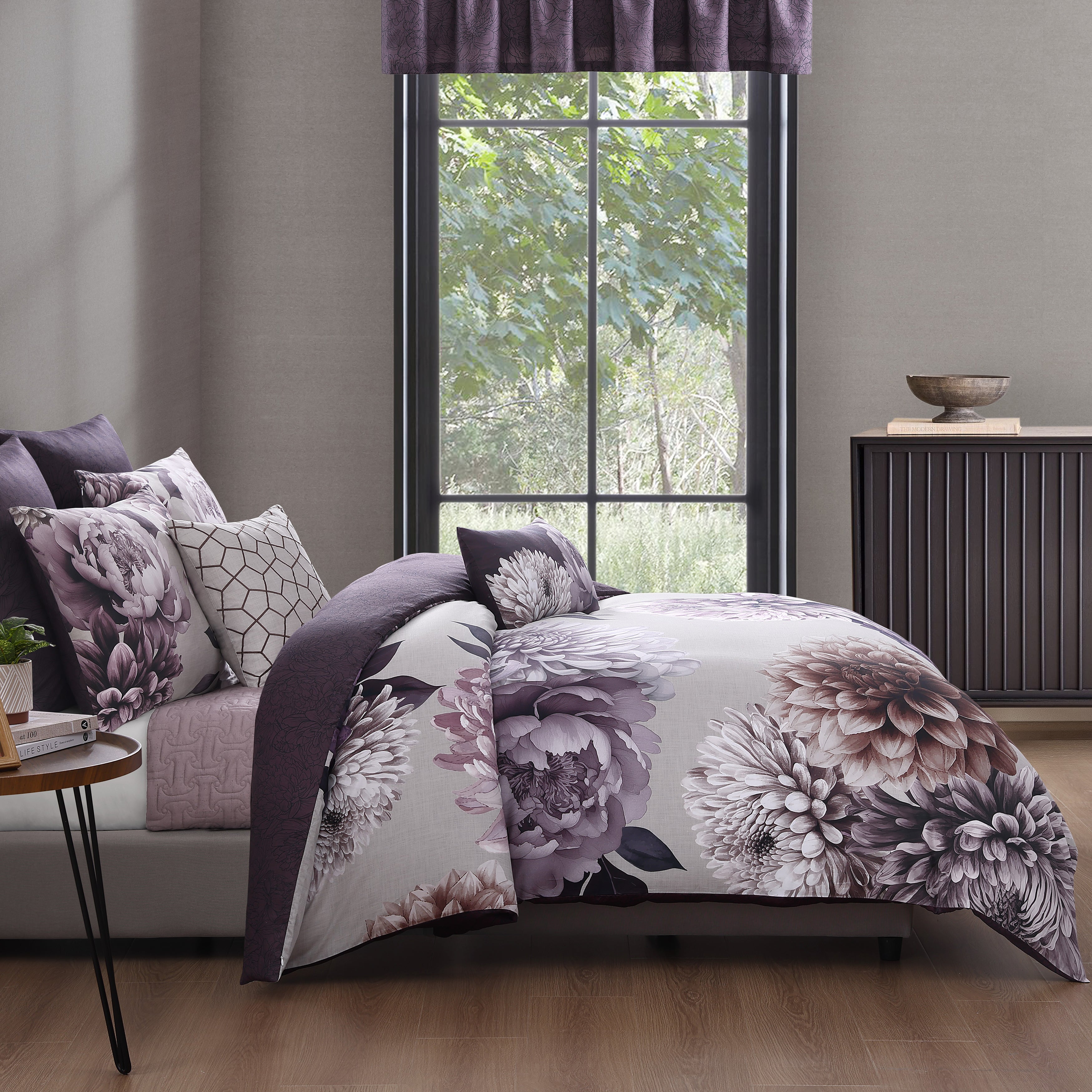 Bebejan Plum Petal 5 Piece Reversible Comforter Set Comforter Sets By Bebejan®