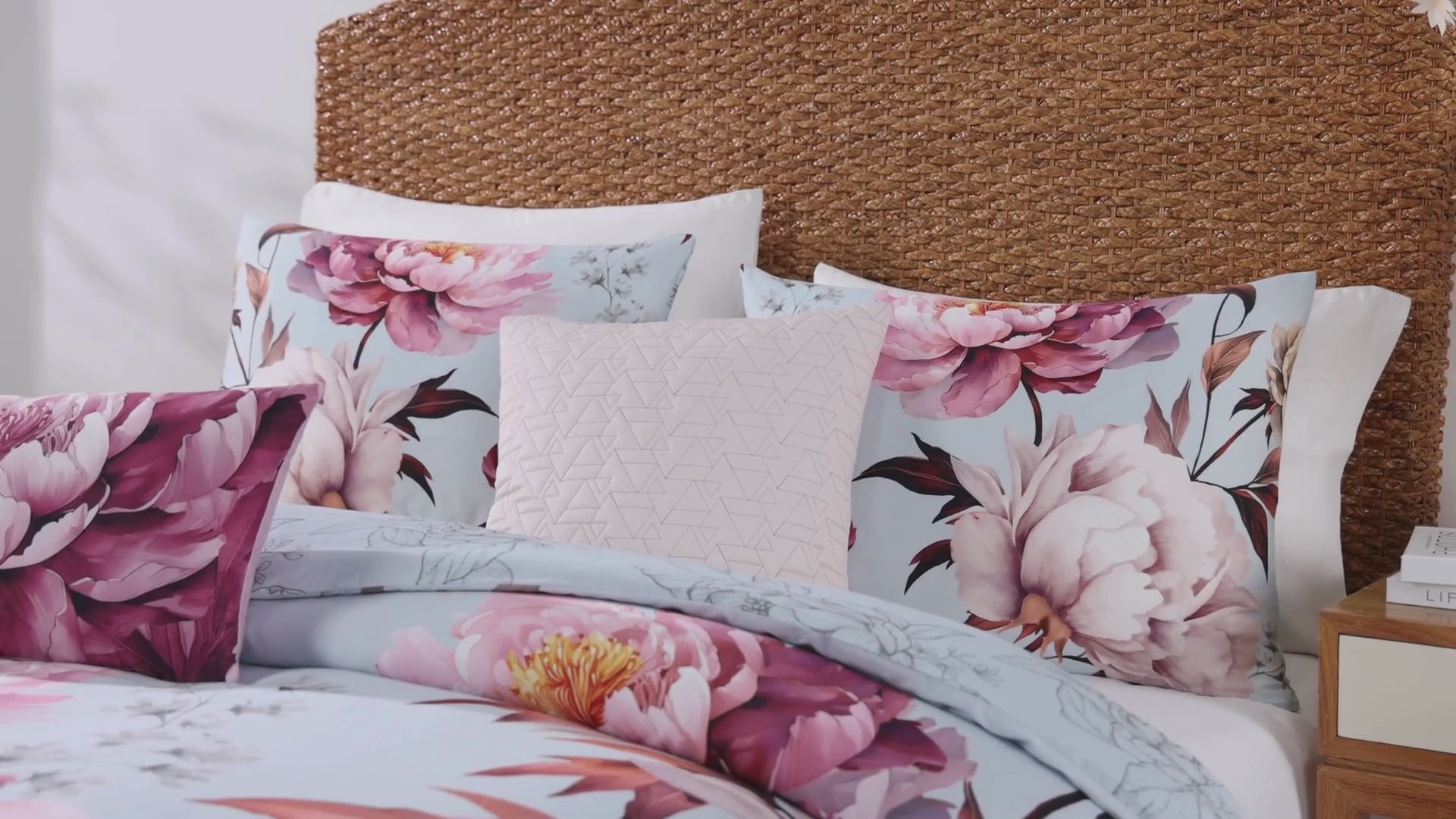 Bebejan Blooming Peonies 5 Piece Reversible Comforter Set Comforter Sets By Bebejan®