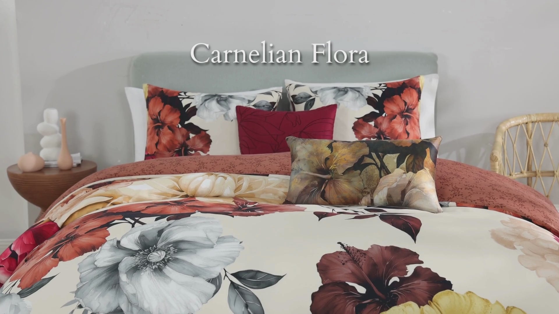 Bebejan Carnelian Flora 5 Piece Reversible Comforter Set Comforter Sets By Bebejan®