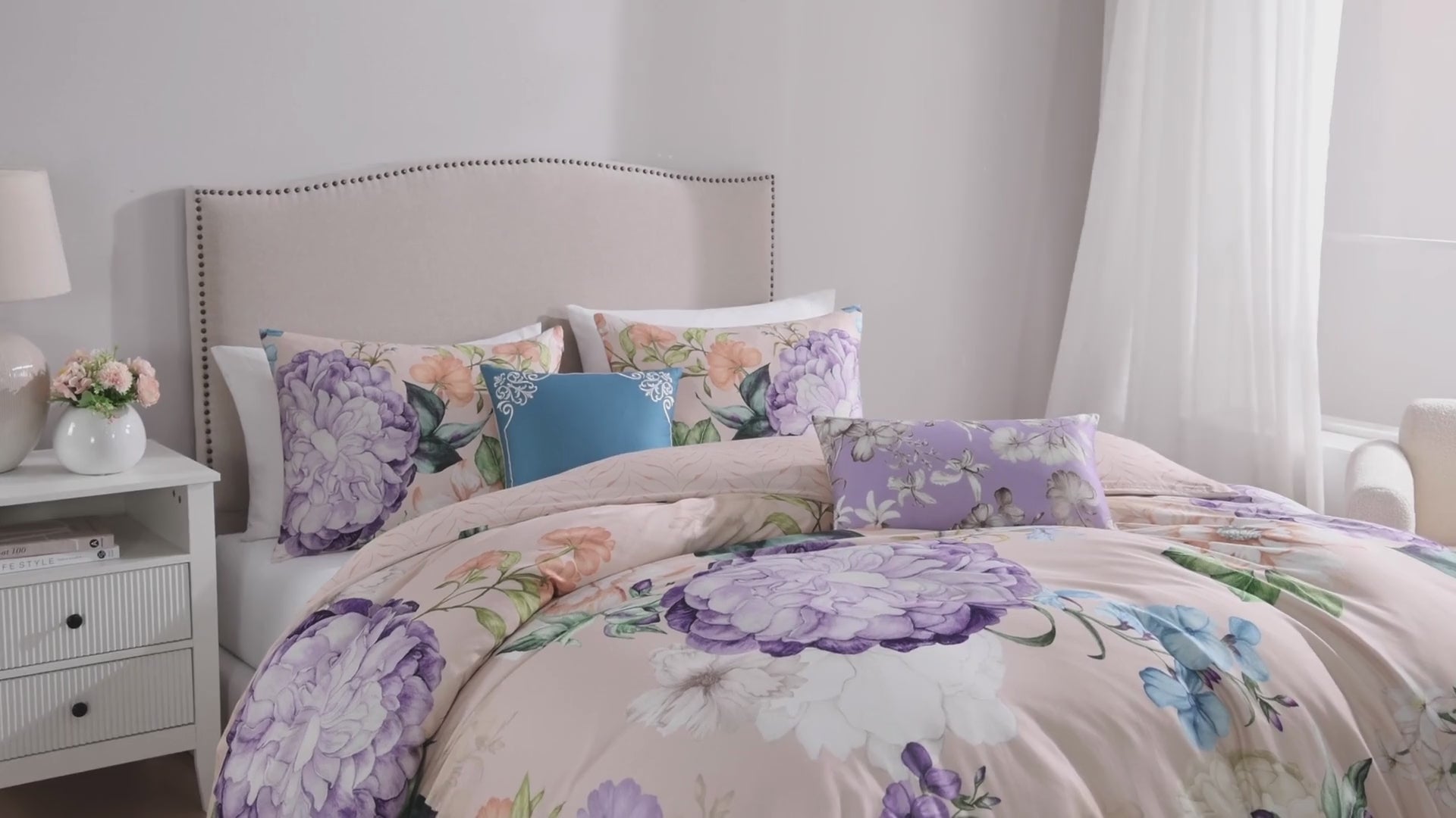Bebejan Bright Bouquet 5 Piece Reversible Comforter Set Comforter Sets By Bebejan®