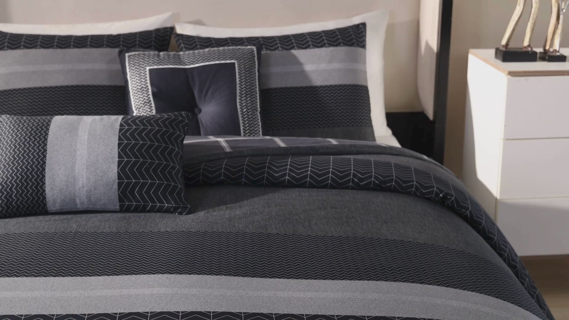 Bebejan Kyle Black 5 Piece Reversible Comforter Set Comforter Sets By Bebejan®