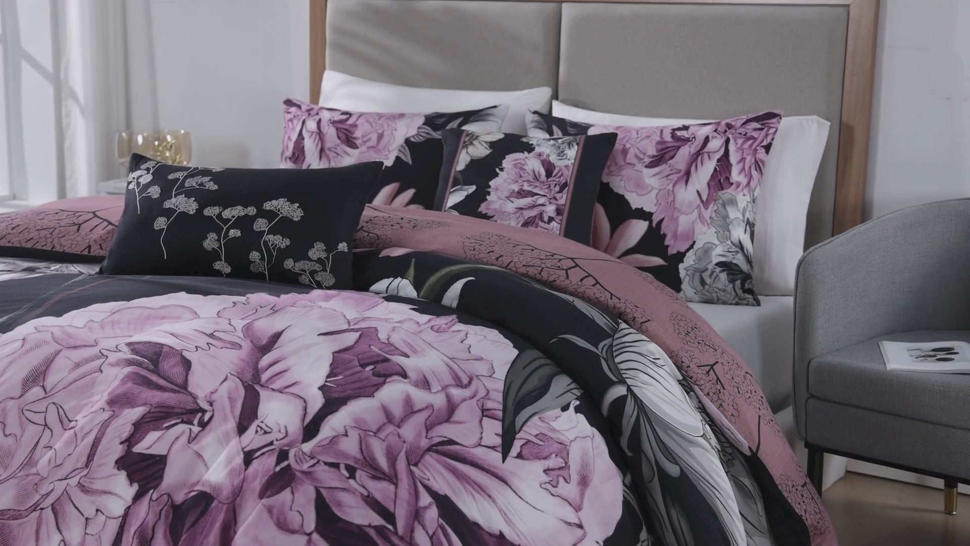 Bebejan Midnight Meadow 5 Piece Reversible Comforter Set Comforter Sets By Bebejan®