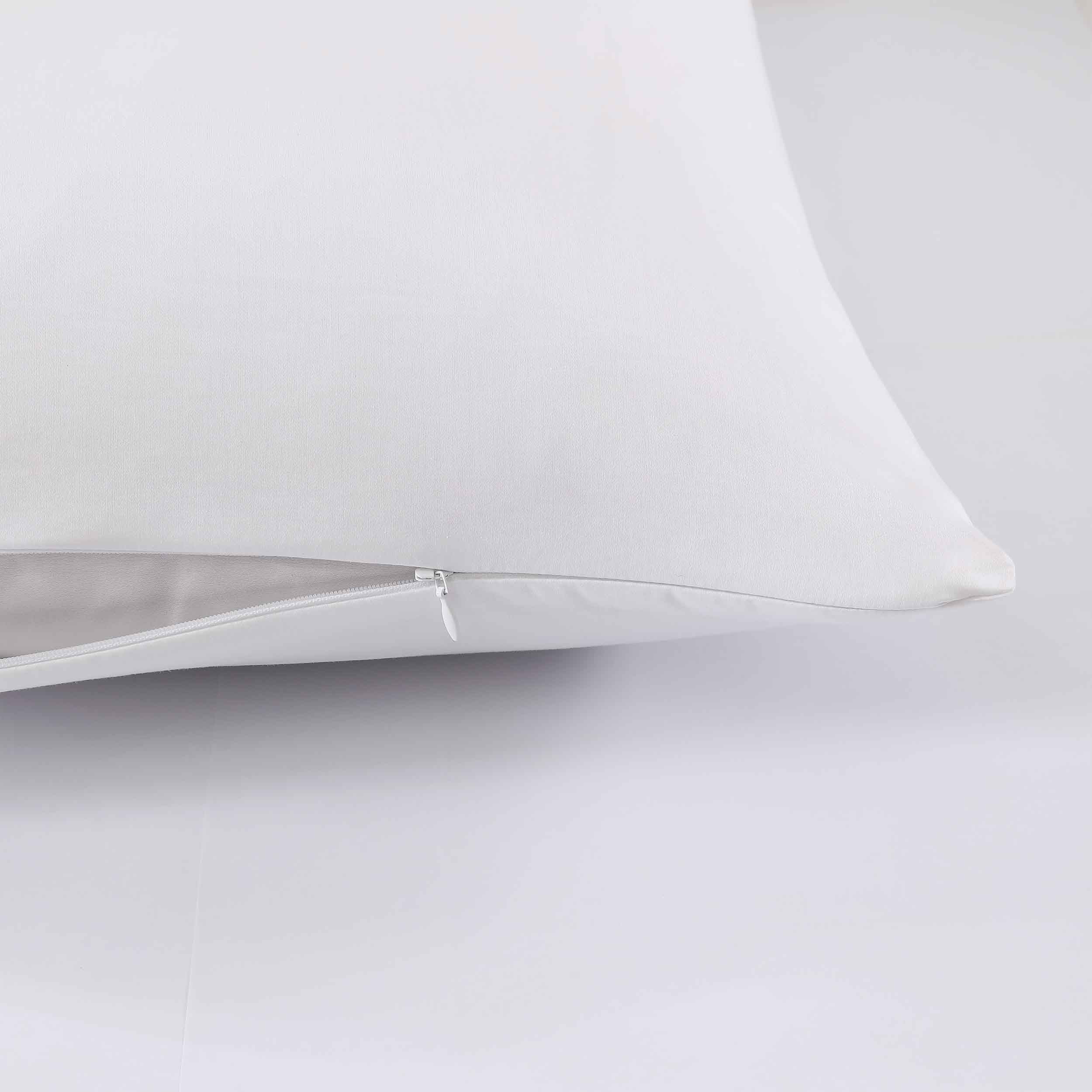 Antimicrobial & Water-Resistant Egyptian Cotton Percale Pillow Protector Set Pillow Cover By Pure Parima