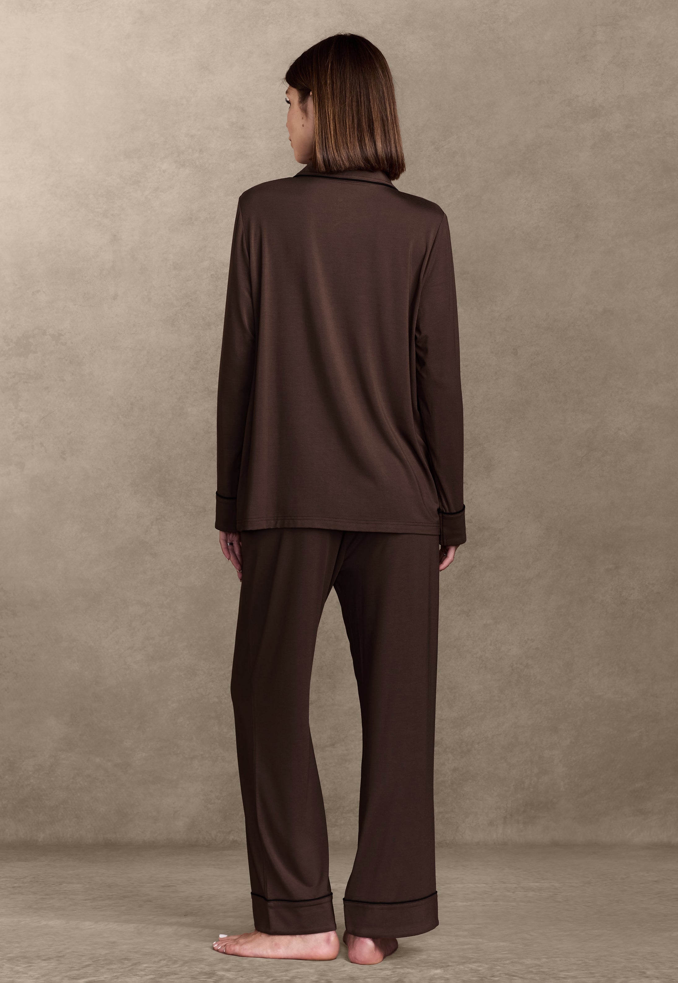Soft-Knit Long Sleeve Pajama Set Pajama By Pure Parima