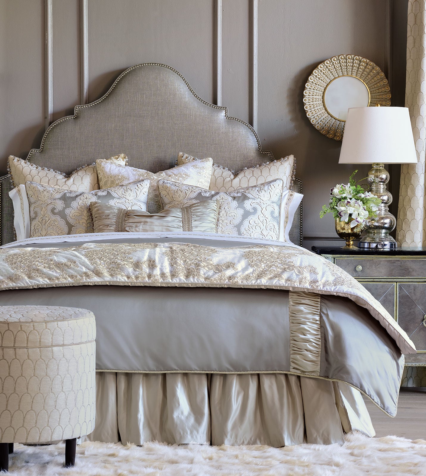 Eastern Accents Jolene Metalic Bed Scarf Throws By Eastern Accents