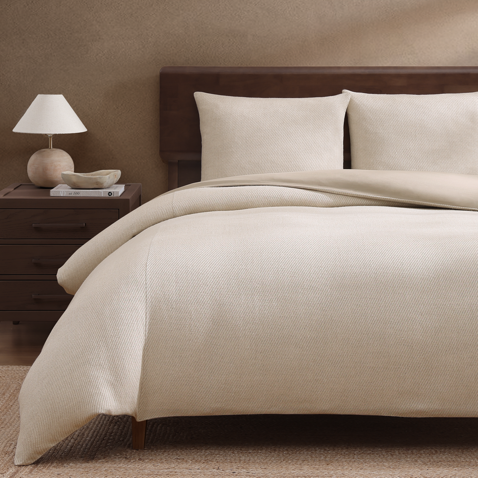 Textured Linen 3 Piece Duvet Cover Set Duvet Covers By Pure Parima