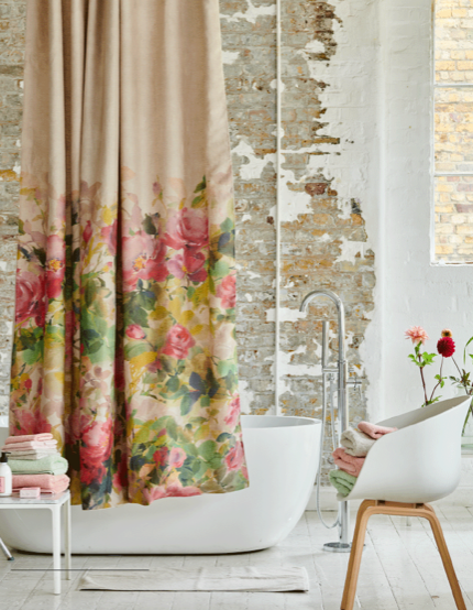 Thelma's Garden Shower Curtain Shower Curtain By Designers Guild