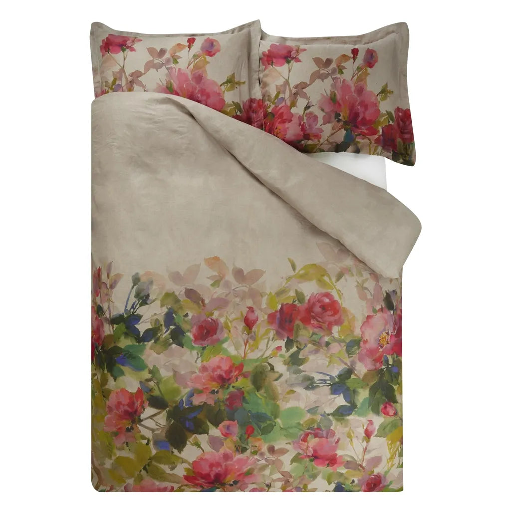 Thelma's Garden Fuchsia Duvet Cover Duvet Covers By Designers Guild