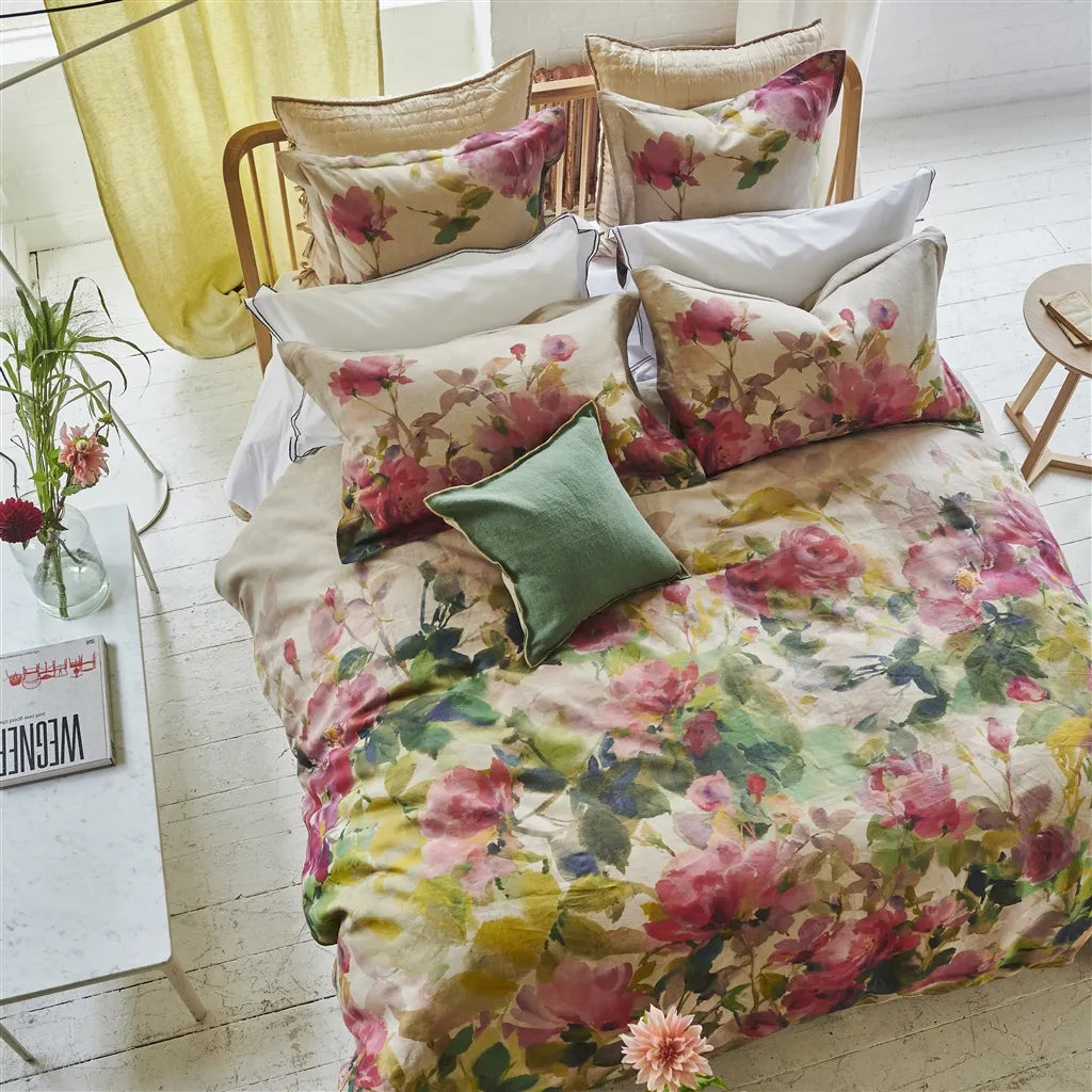 Thelma's Garden Fuchsia Duvet Cover Duvet Covers By Designers Guild