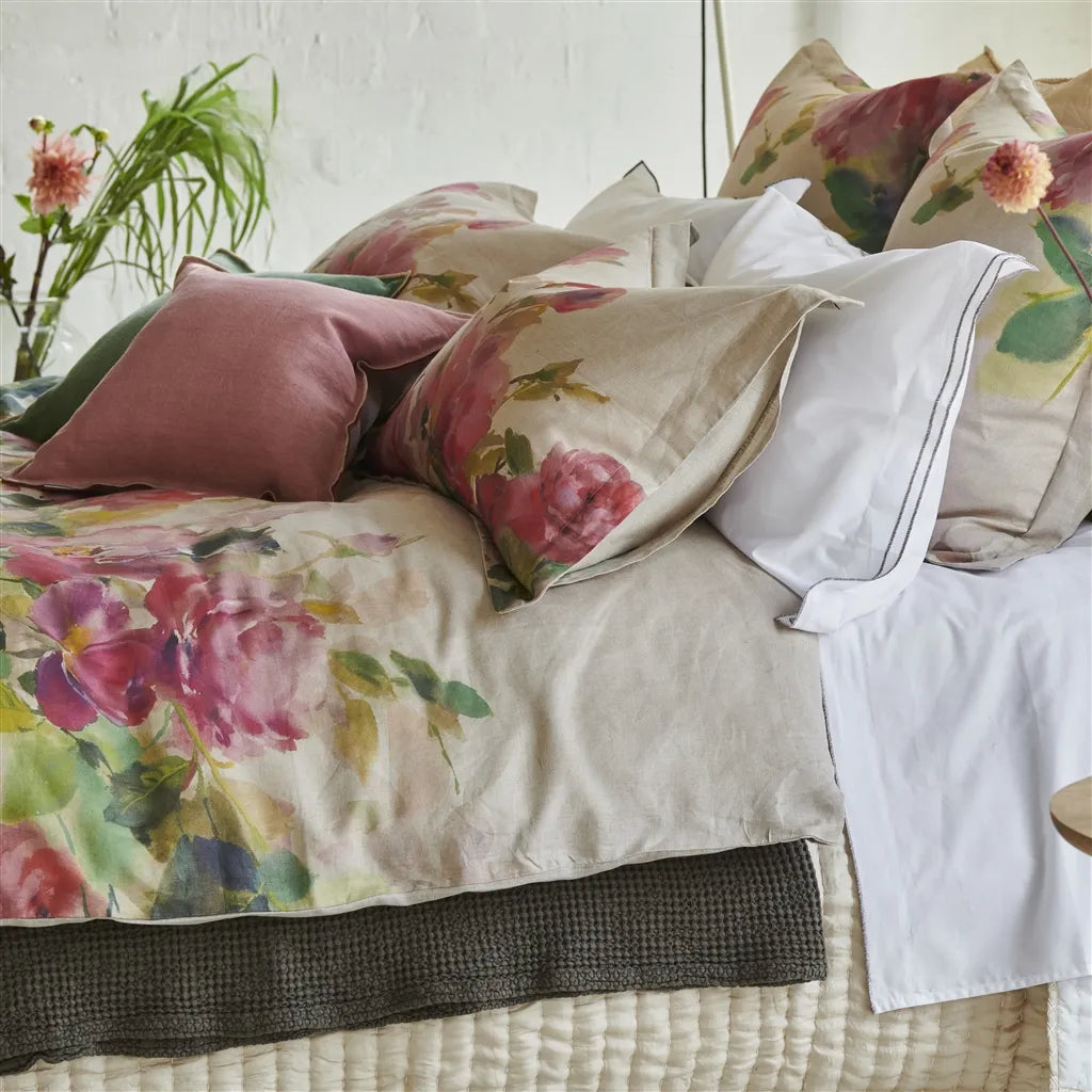 Thelma's Garden Fuchsia Duvet Cover Duvet Covers By Designers Guild
