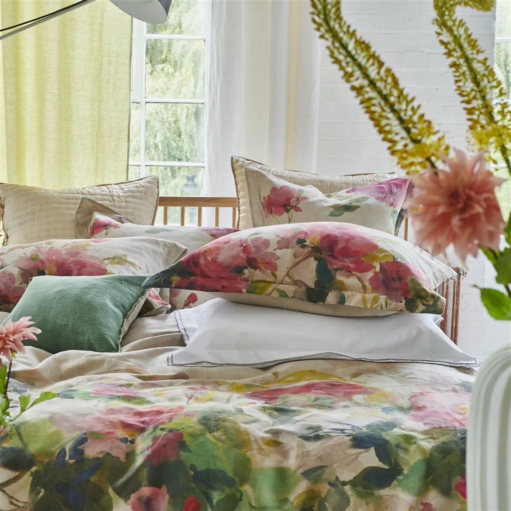 Thelma's Garden Fuchsia Duvet Cover Duvet Covers By Designers Guild
