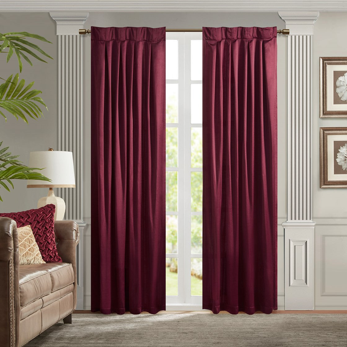 Avignon Burgundy Window Panel Window Panels By Croscill Home LLC