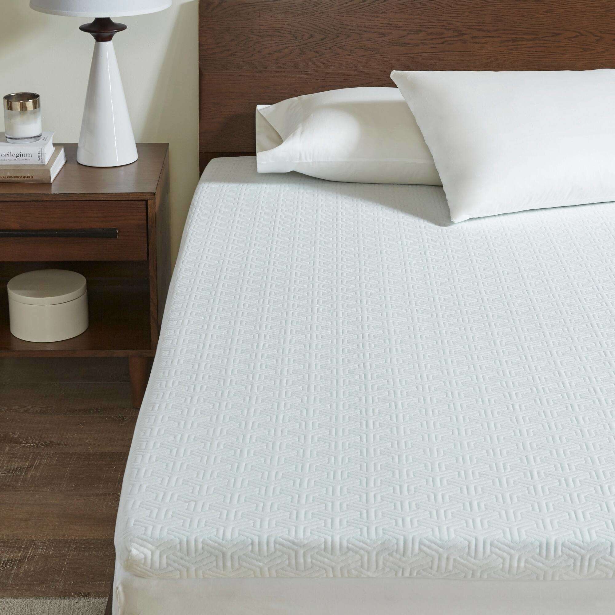 2" Gel Memory Foam with 3M Cover White Mattress Topper Mattress Topper By JLA HOME/Olliix (E & E Co., Ltd)