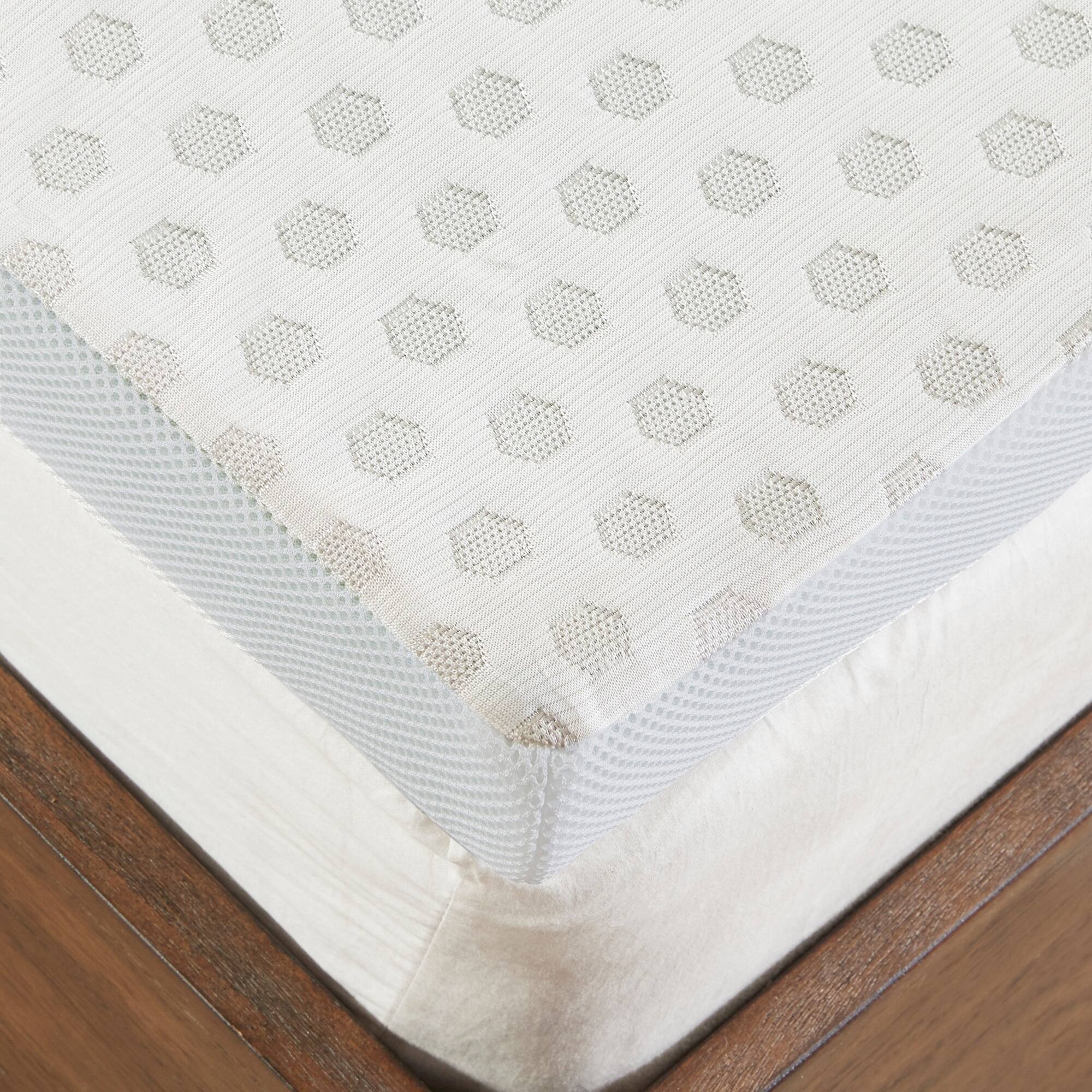 2" Gel Memory Foam with Cooling Cover White Mattress Topper Mattress Topper By JLA HOME/Olliix (E & E Co., Ltd)
