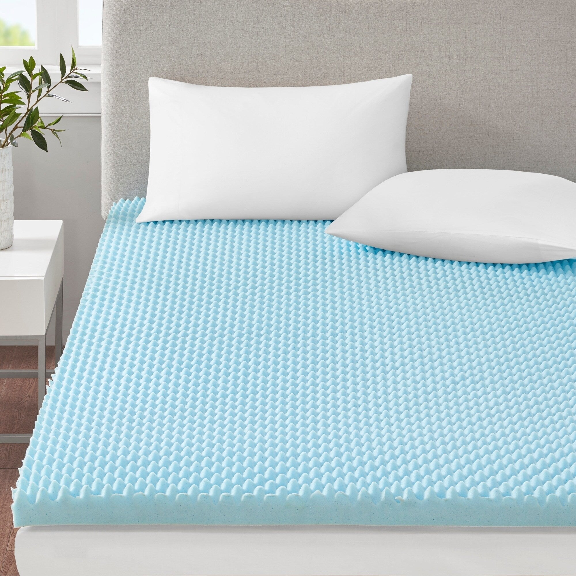 3" Gel Memory Foam Blue Mattress Topper Mattress Topper By JLA HOME/Olliix (E & E Co., Ltd)