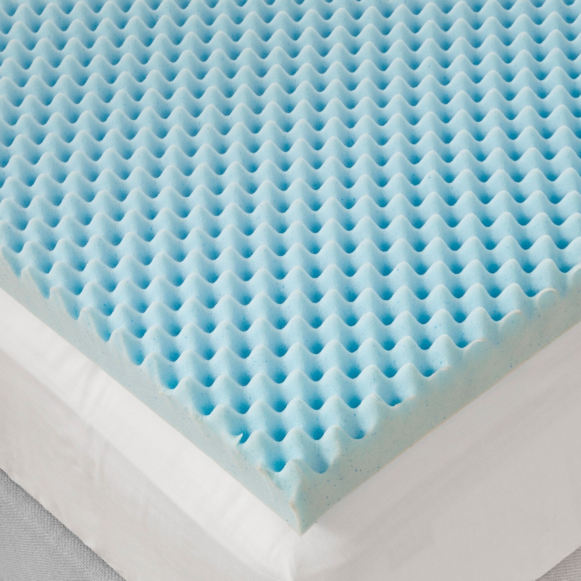 3" Gel Memory Foam Blue Mattress Topper Mattress Topper By JLA HOME/Olliix (E & E Co., Ltd)