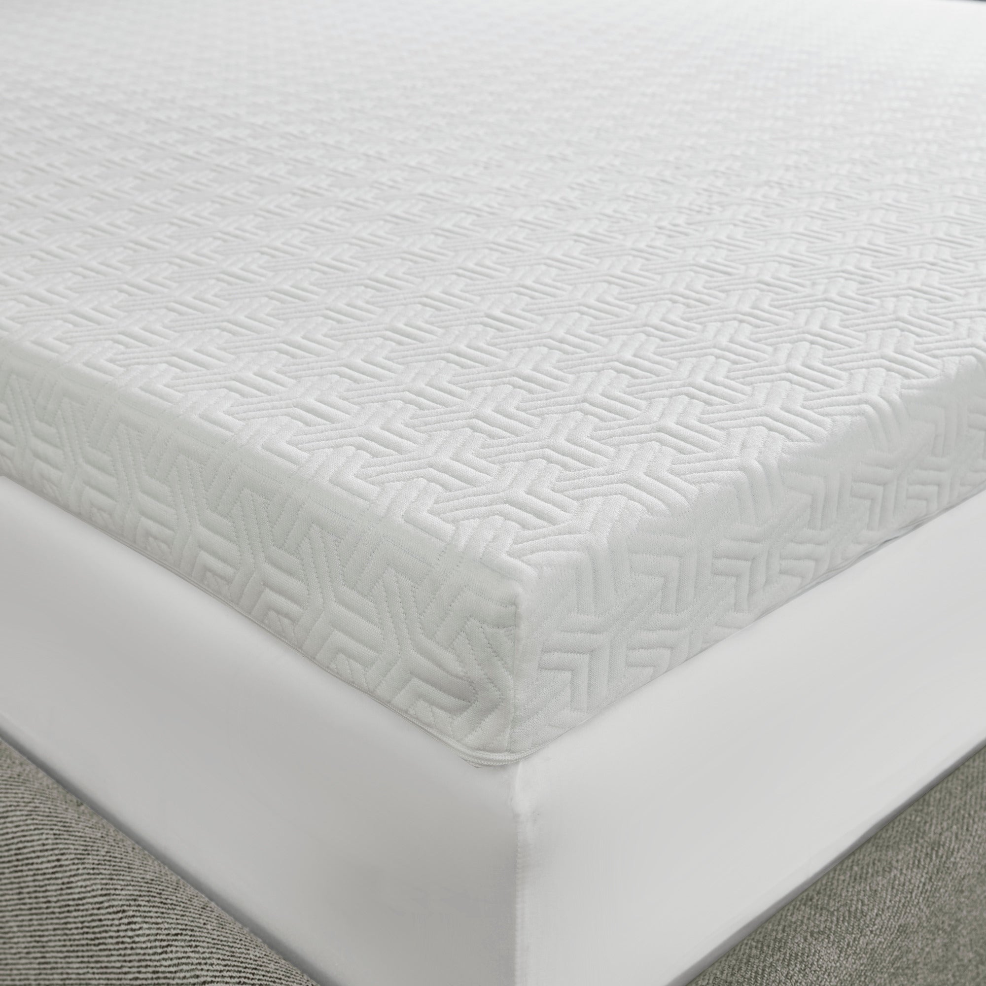 3" Gel Memory Foam with 3M Cover White Mattress Topper Mattress Topper By JLA HOME/Olliix (E & E Co., Ltd)