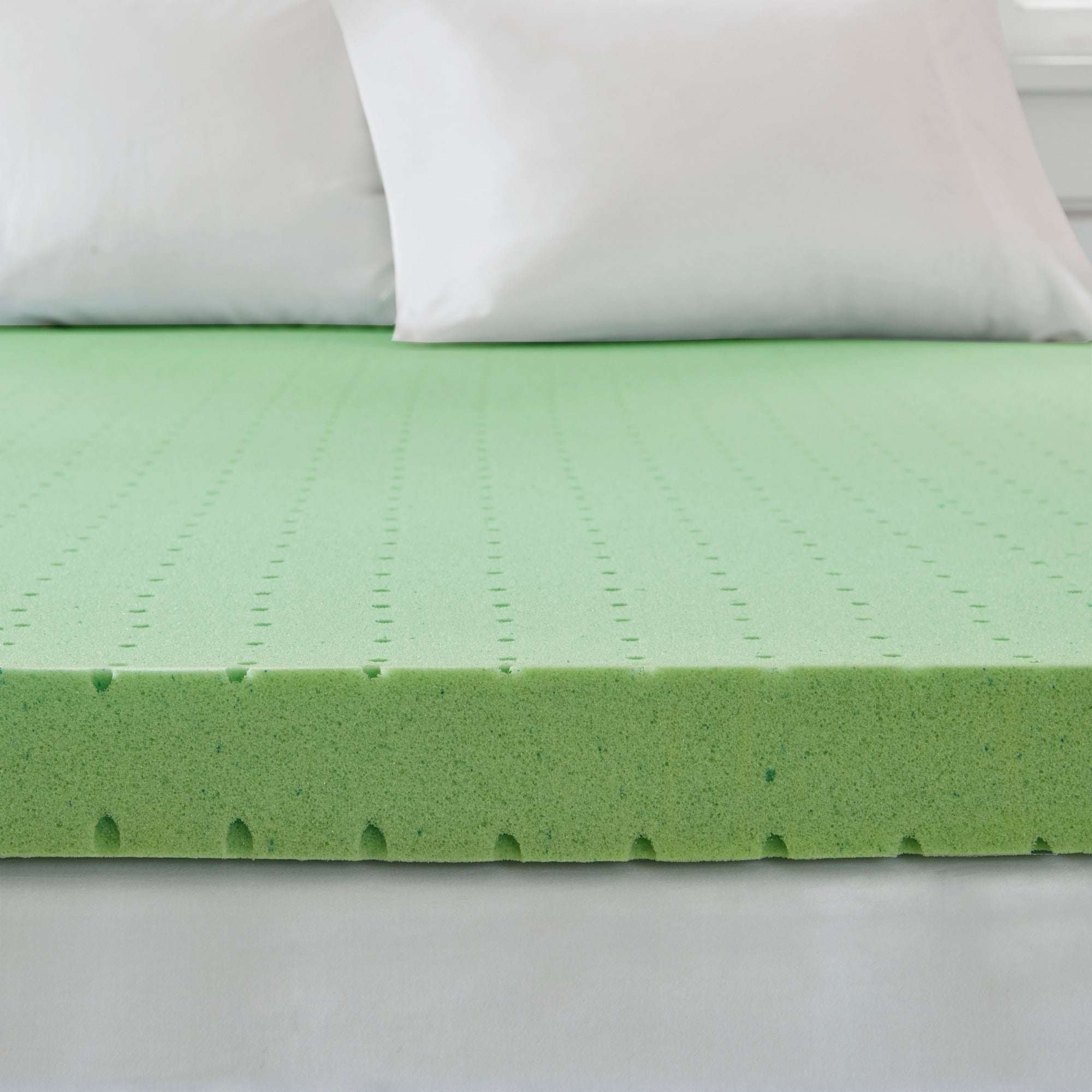 3" Gel Memory Foam with Cooling Cover White Mattress Topper Mattress Topper By JLA HOME/Olliix (E & E Co., Ltd)