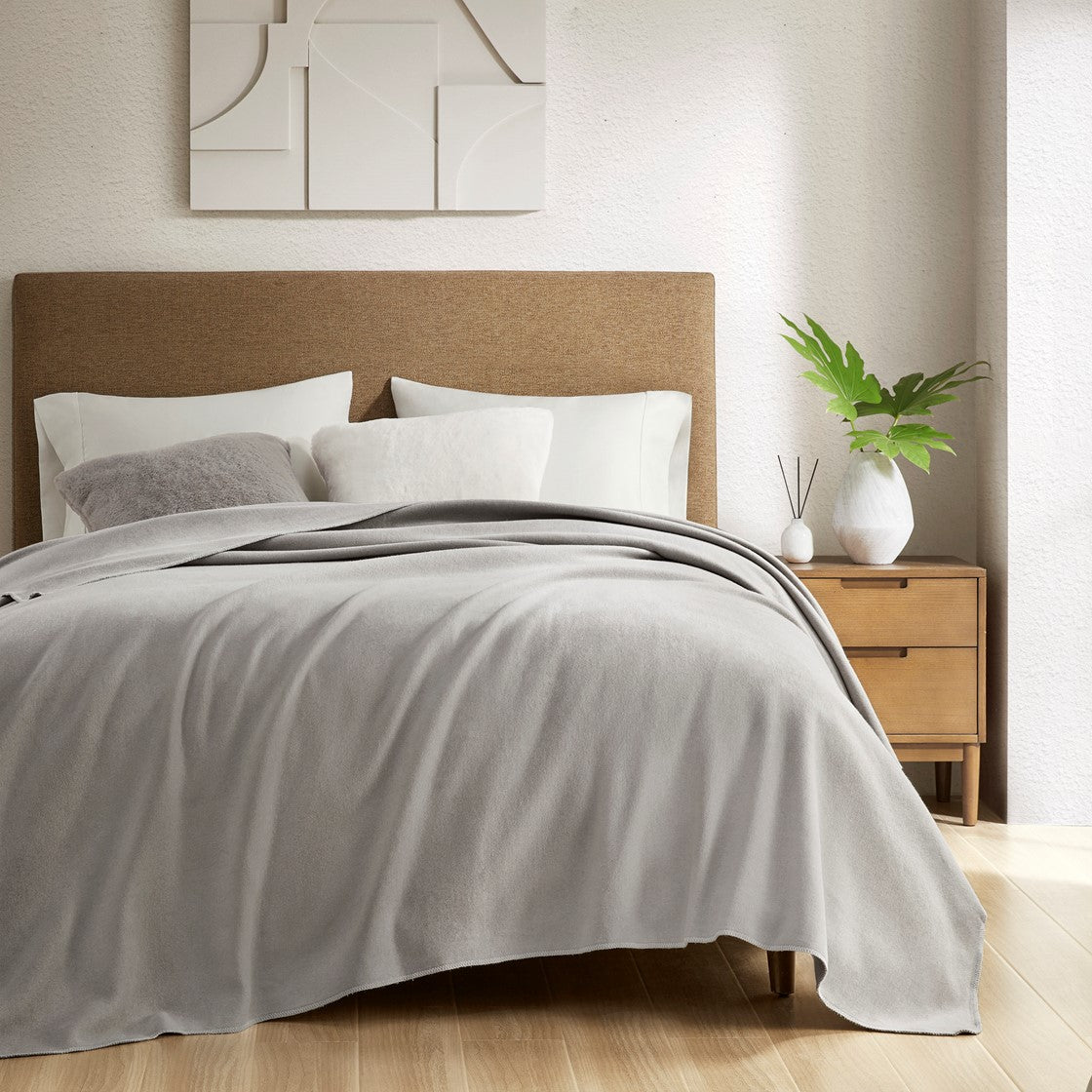 Andaz Grey Blanket Blanket By Croscill Home LLC