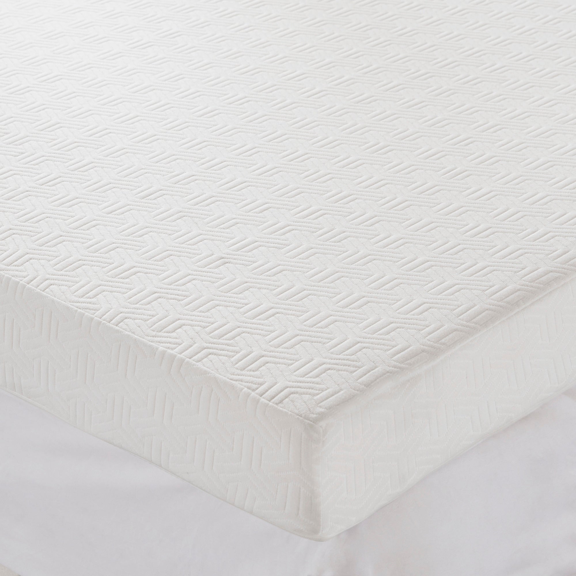 4" Gel Memory Foam with 3M Cover White Mattress Topper Mattress Topper By JLA HOME/Olliix (E & E Co., Ltd)