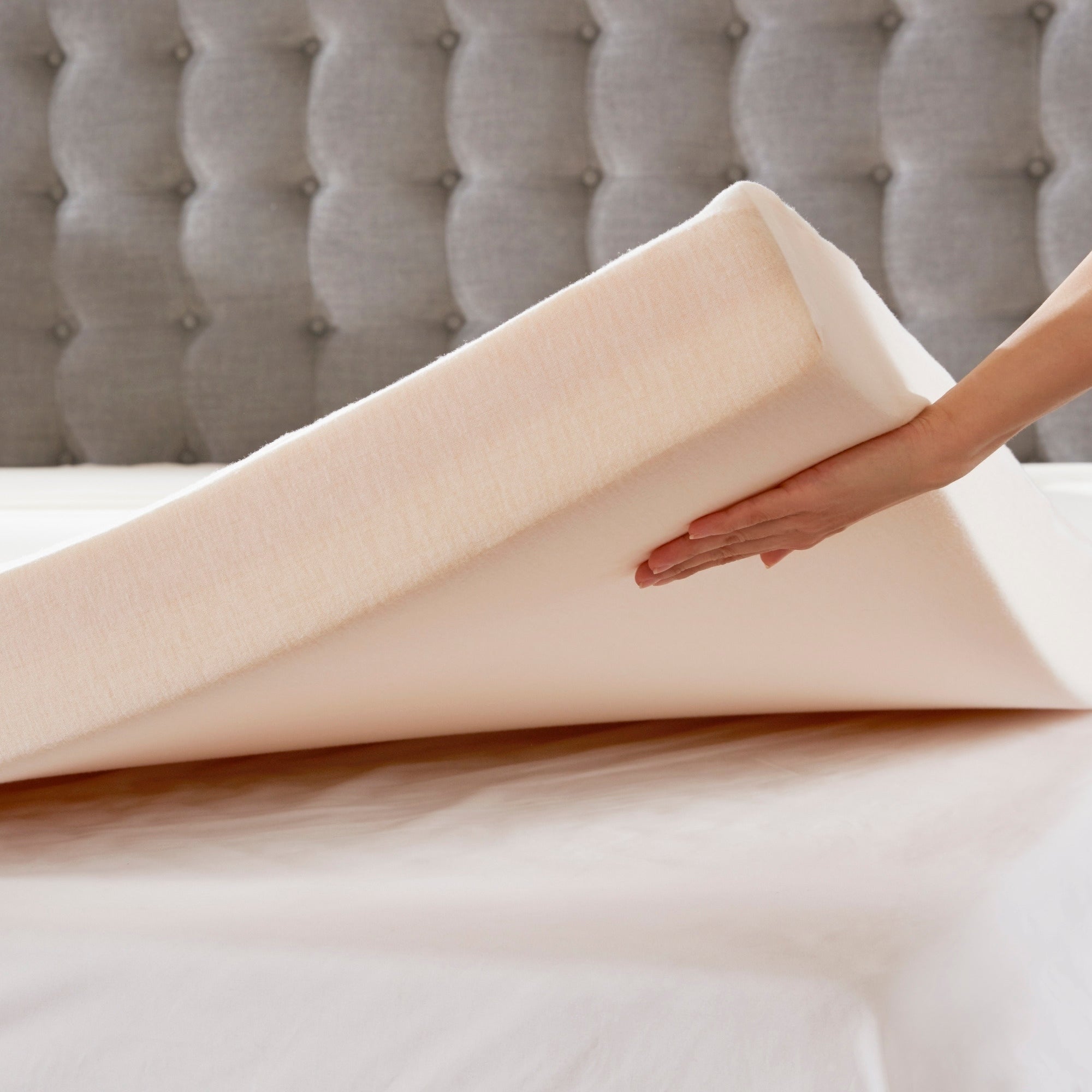 4" Gel Memory Foam with 3M Cover White Mattress Topper Mattress Topper By JLA HOME/Olliix (E & E Co., Ltd)