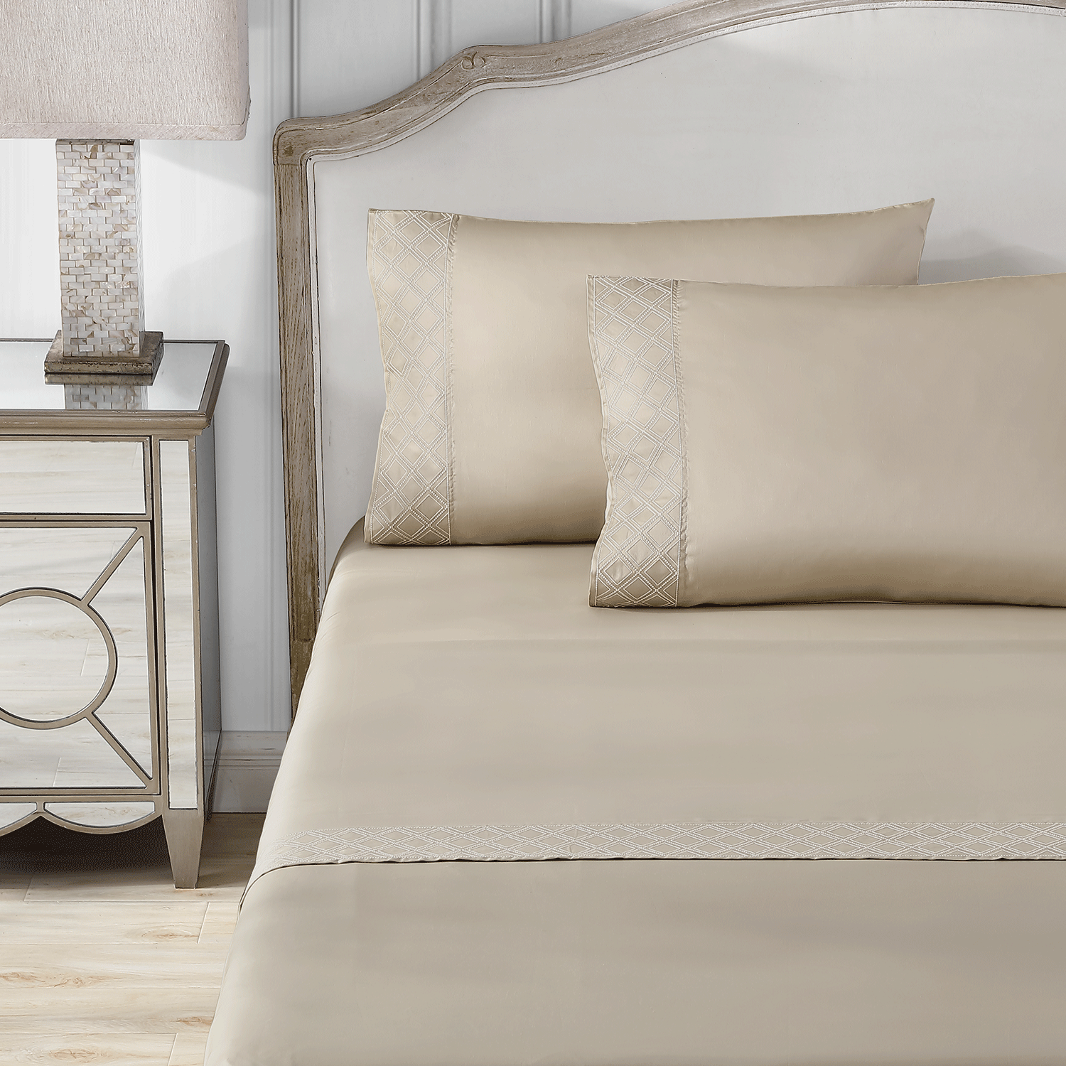 Hira Sheet Set | 100% Certified Giza Egyptian Cotton Sheet Set By Pure Parima