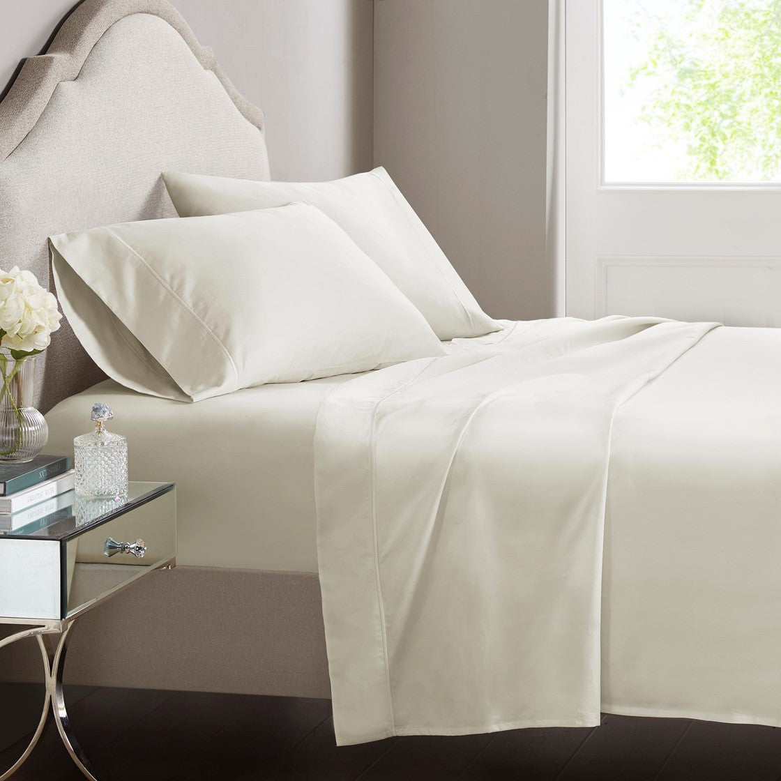 Luxury Egyptian Ivory Sheet Set Sheet Set By Croscill Home LLC