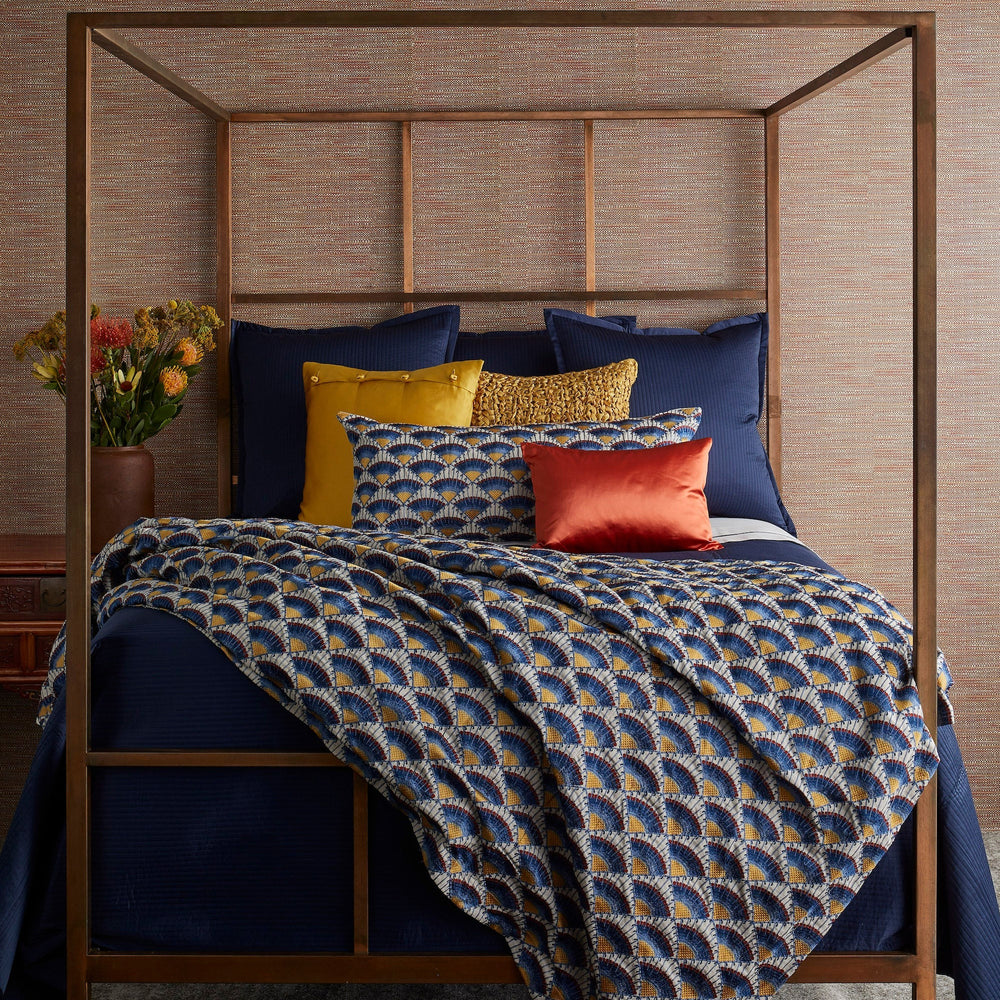 Maiolica Blues Throw Throws By Ann Gish