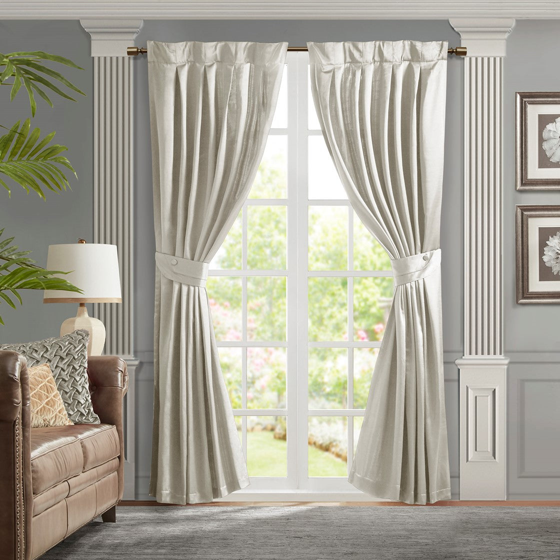 Avignon White Window Panel Window Panels By Croscill Home LLC