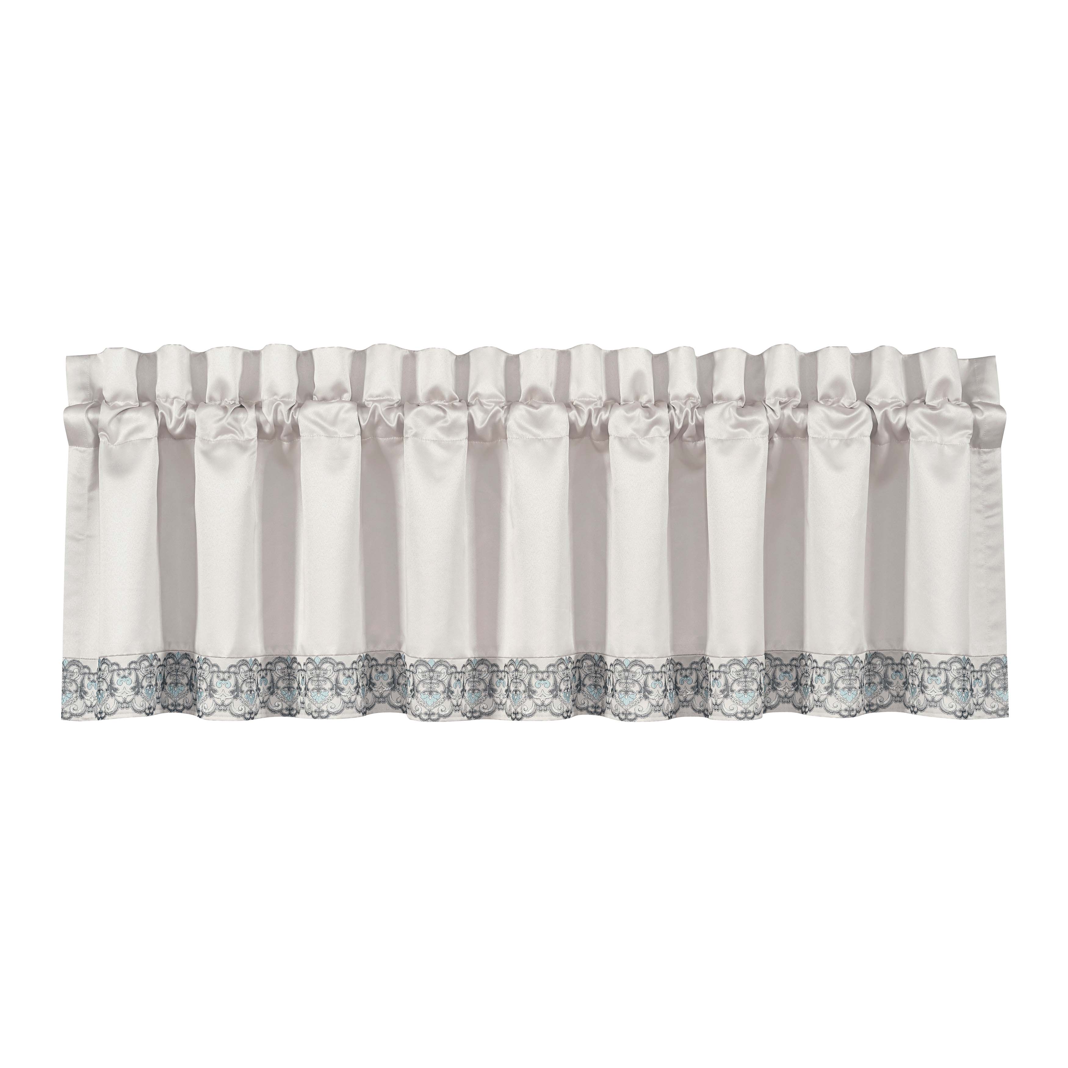 Adagio Sterling Straight Window Valance By J Queen Window Valances By J. Queen New York